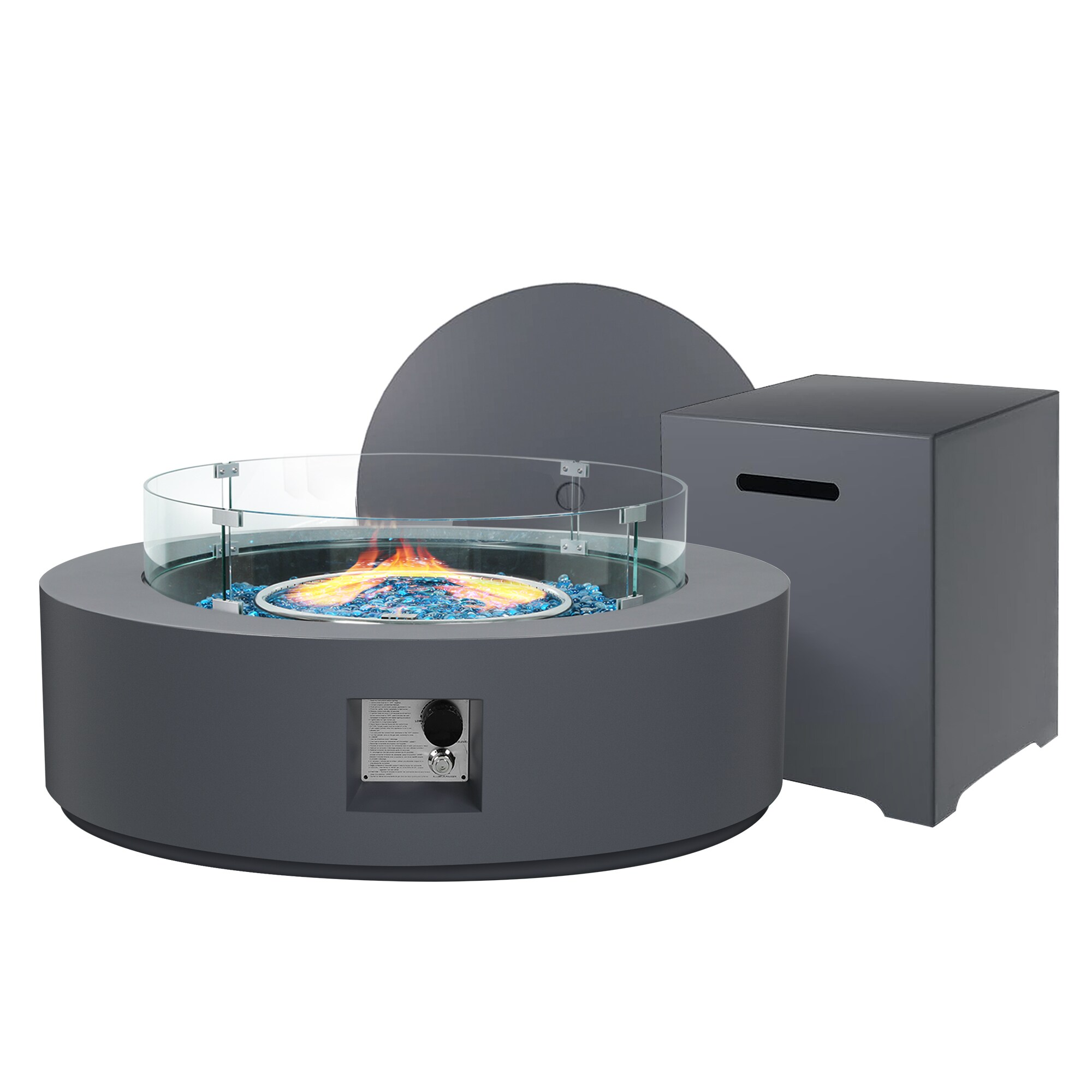 Patio Watcher 42TP-GREY-DK-BLZWST Outdoor-Gas-Firepits - View #2