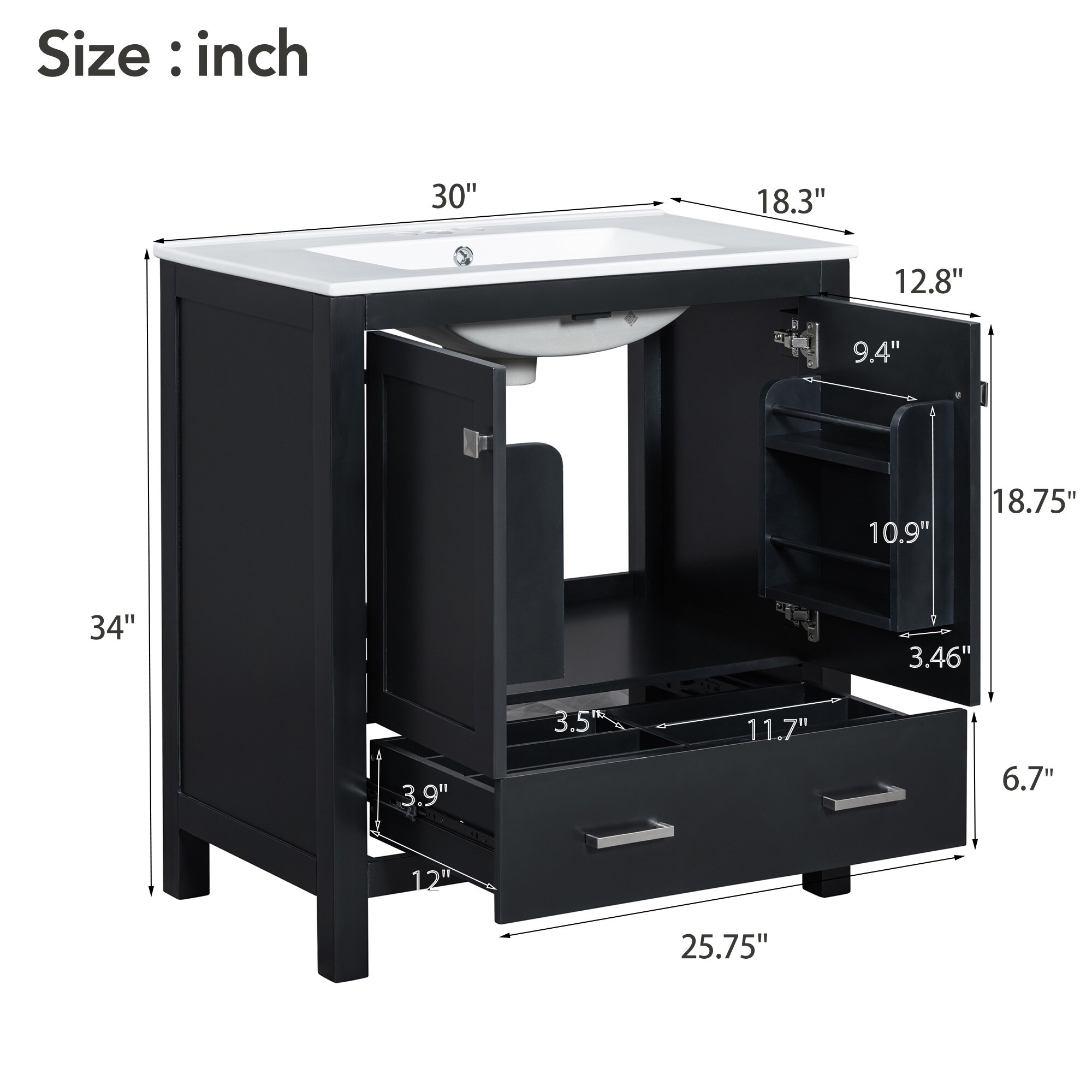 Dexmalle WF324043AAB Bath-Vanity-Combo - View #8