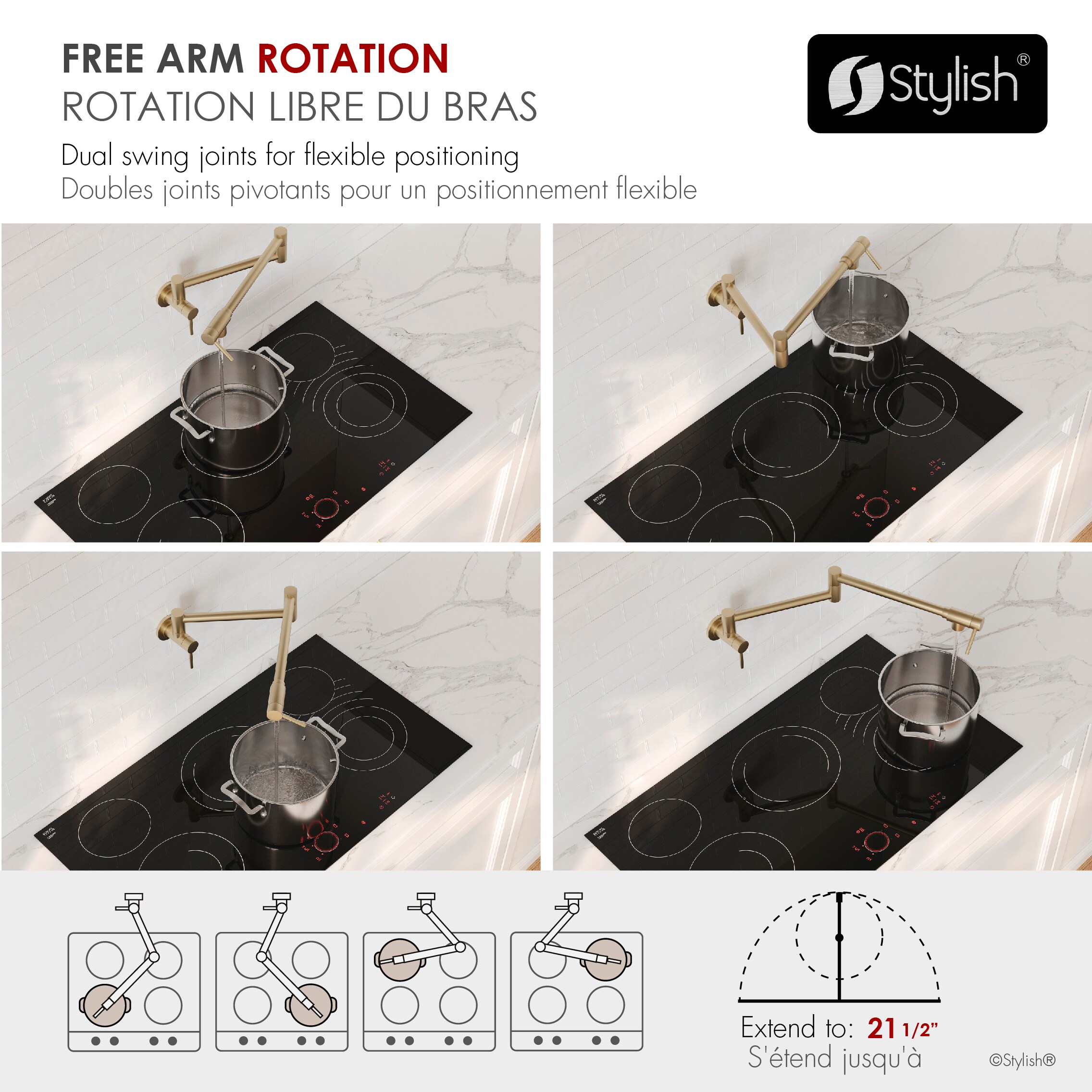 Stylish K-145G Kitchen-Faucets - View #4
