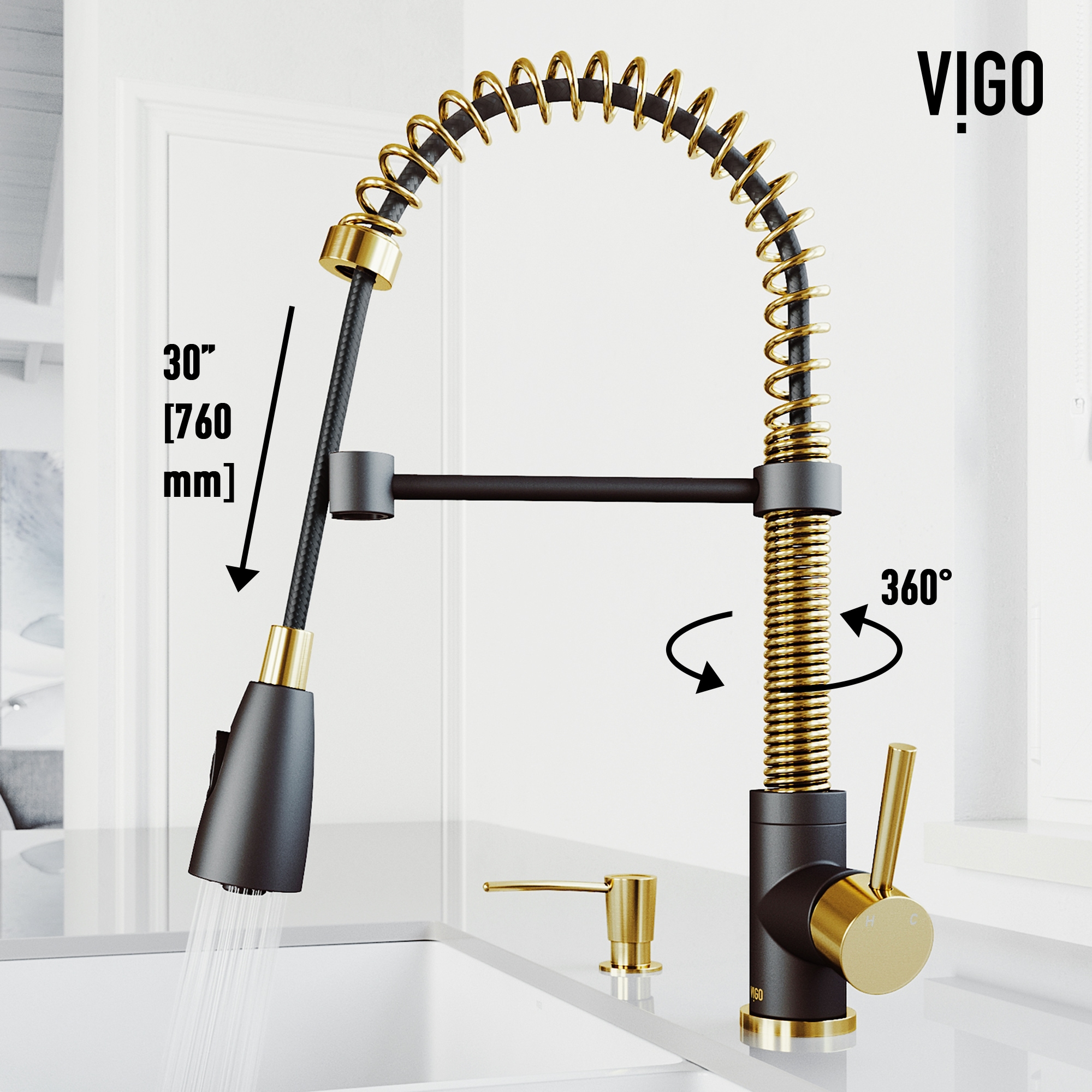 VIGO VG02003MGMBK2 Kitchen-Faucets - View #7