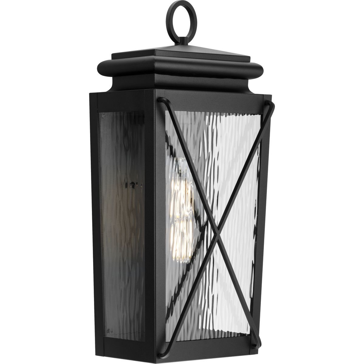 Progress Lighting P560262-031 Wakeford 1 -Light 21.5-in H Black Hardwired Outdoor Wall Light