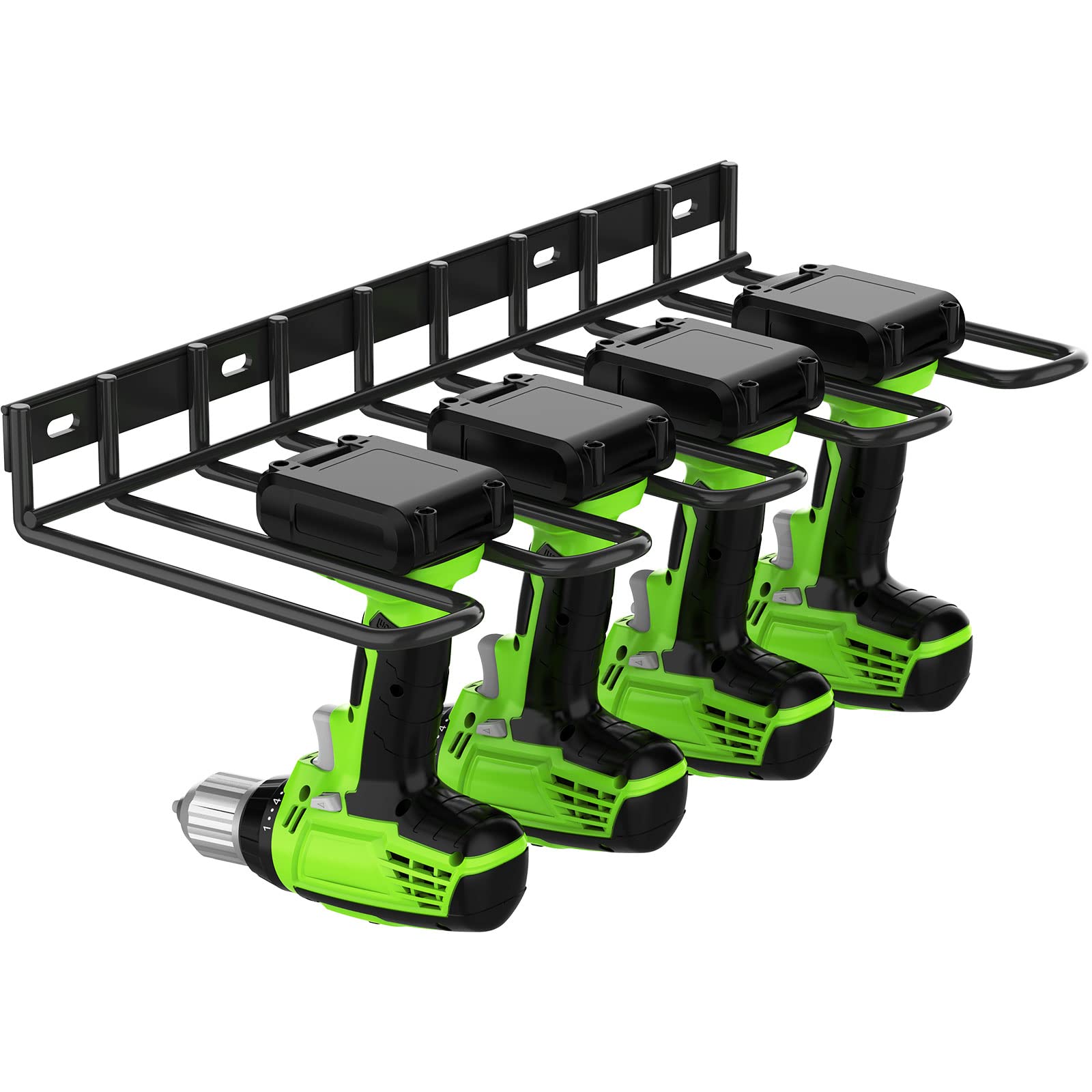 DYRCJ  Power Tool Organizer Drill Holder Wall Mount Thickened Drill Rack 50 lb Garage Storage Heavy Duty Drill Organizer Utility Storage Rack for