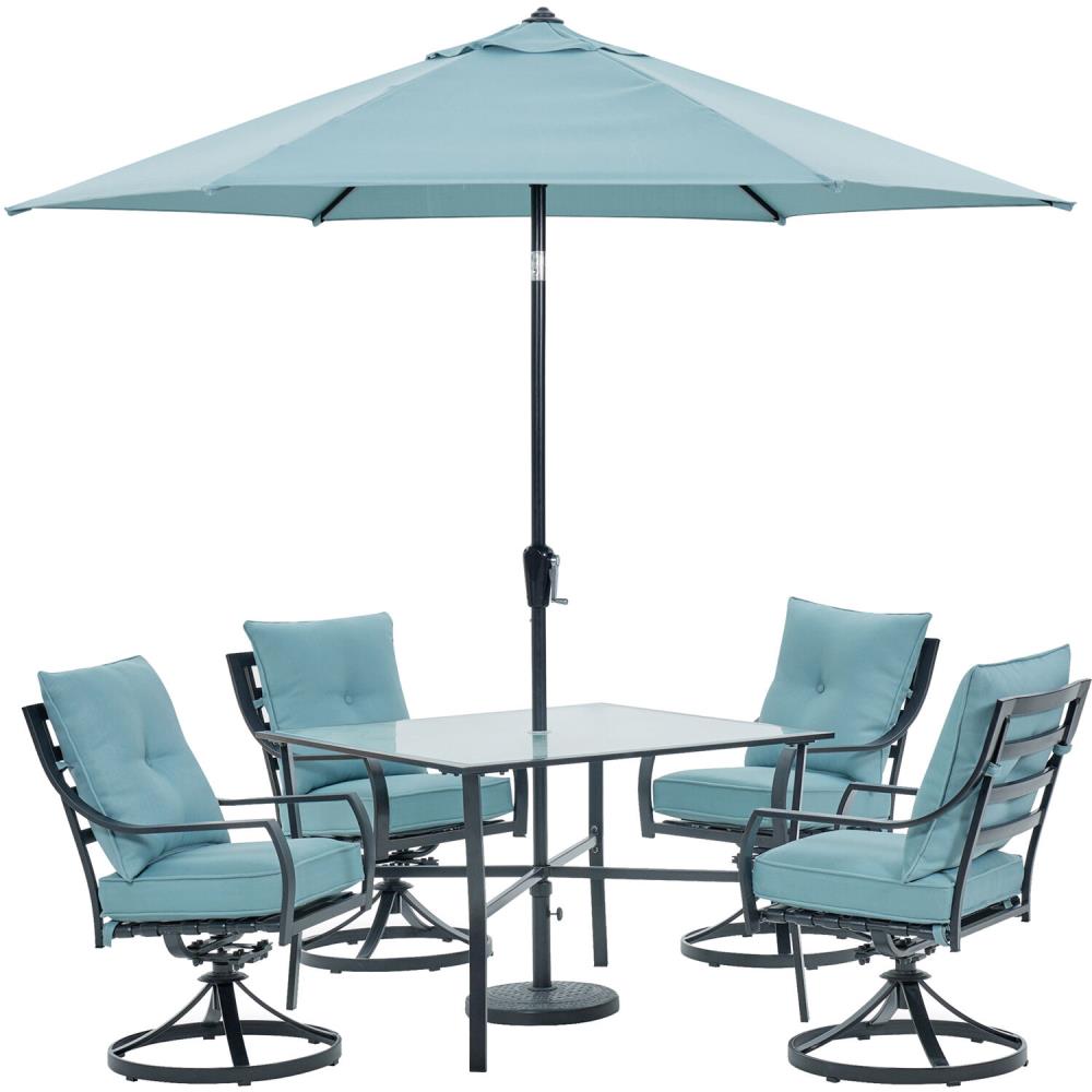 Hanover LAVDN5PCSW-BLU-SU Patio-Dining-Sets - View #2