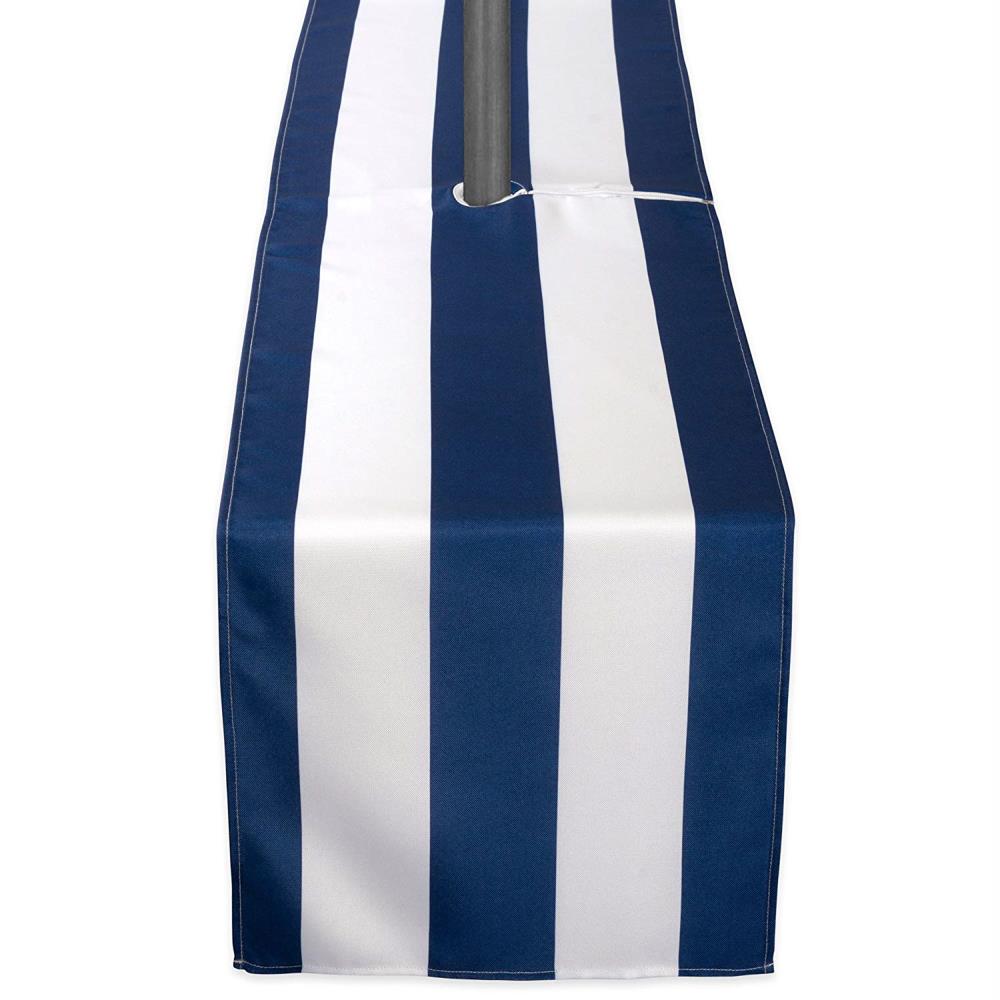 DII CAMZ38849 Outdoor Table Runner Outdoor Nautical Blue Table Cover for 8-ft rectangle