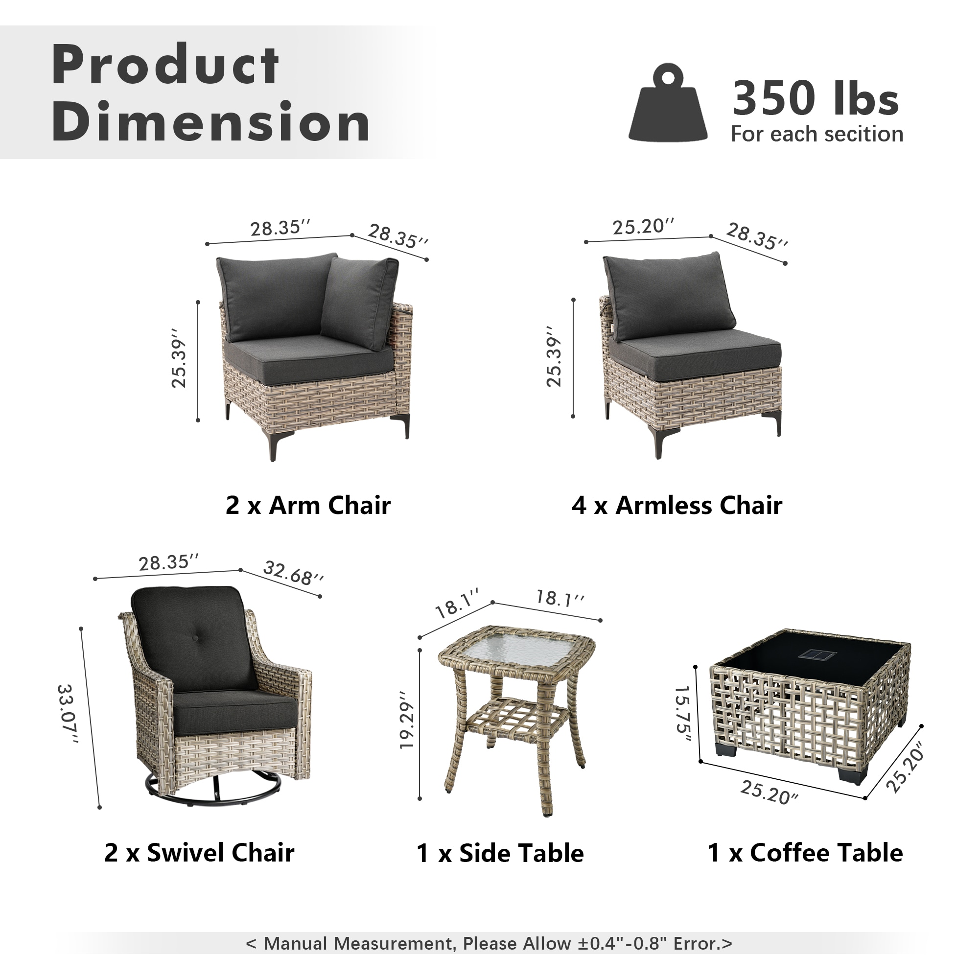 ALTRIGUS 6L-YZSKT110-AL Patio-Conversation-Sets - View #3