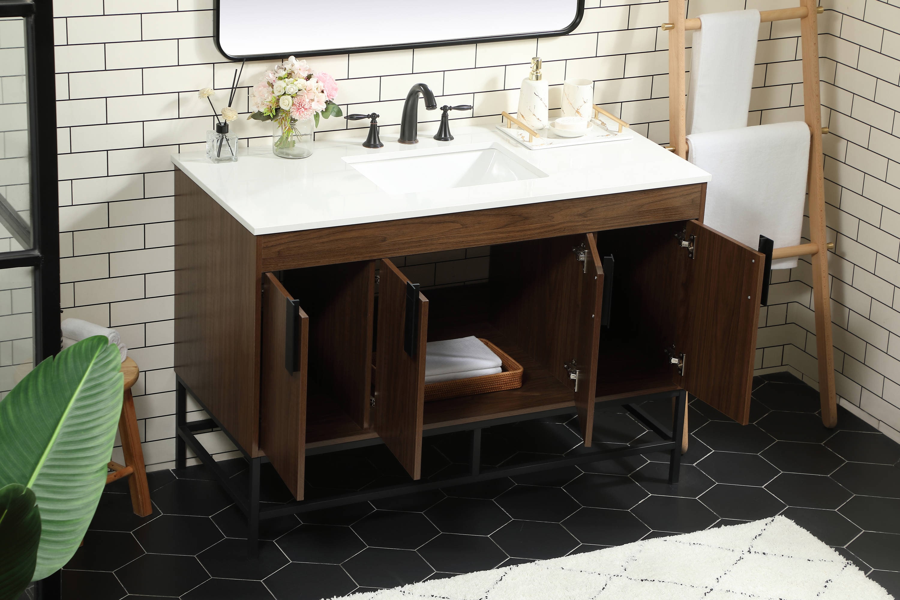 Elegant Decor HF146544MWT Bath-Vanity-Combo - View #4