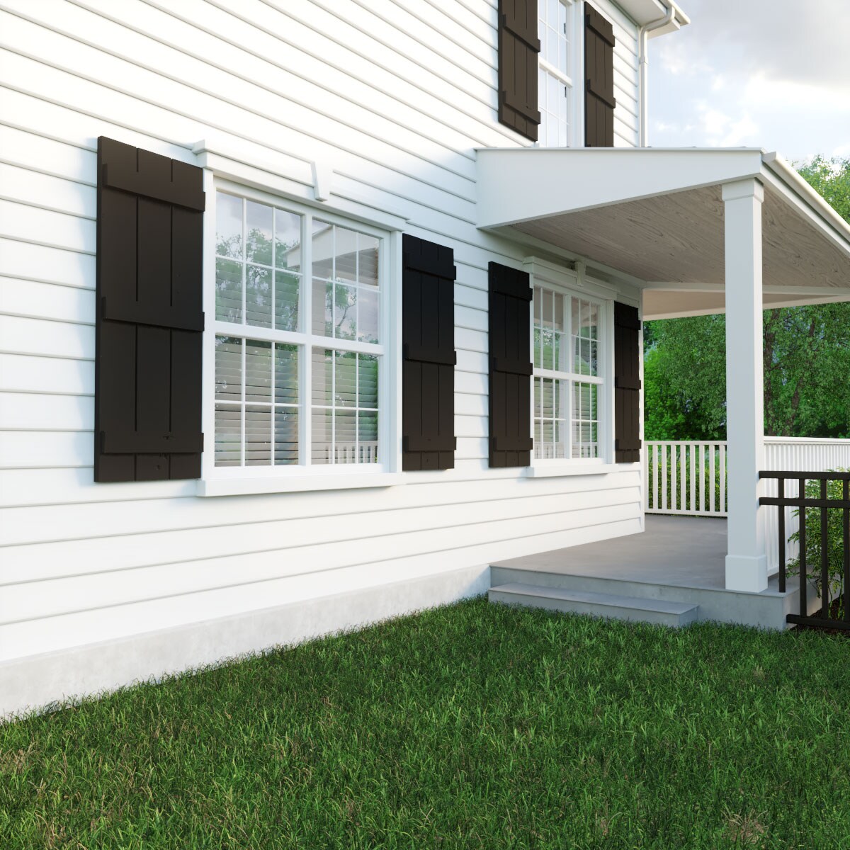 Ekena Millwork SHUBJS16X64KPPR Exterior-Shutters - View #9
