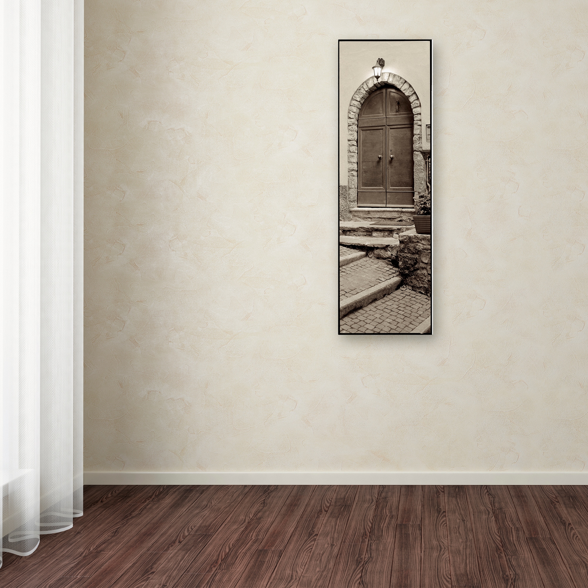 Trademark Fine Art ALI5190-C619GG Alan Blaustein "Lombardy II" 6x19 Canvas Art Alan Blaustein Framed 19-Inches H x 6-Inches W Landscape Canvas Print