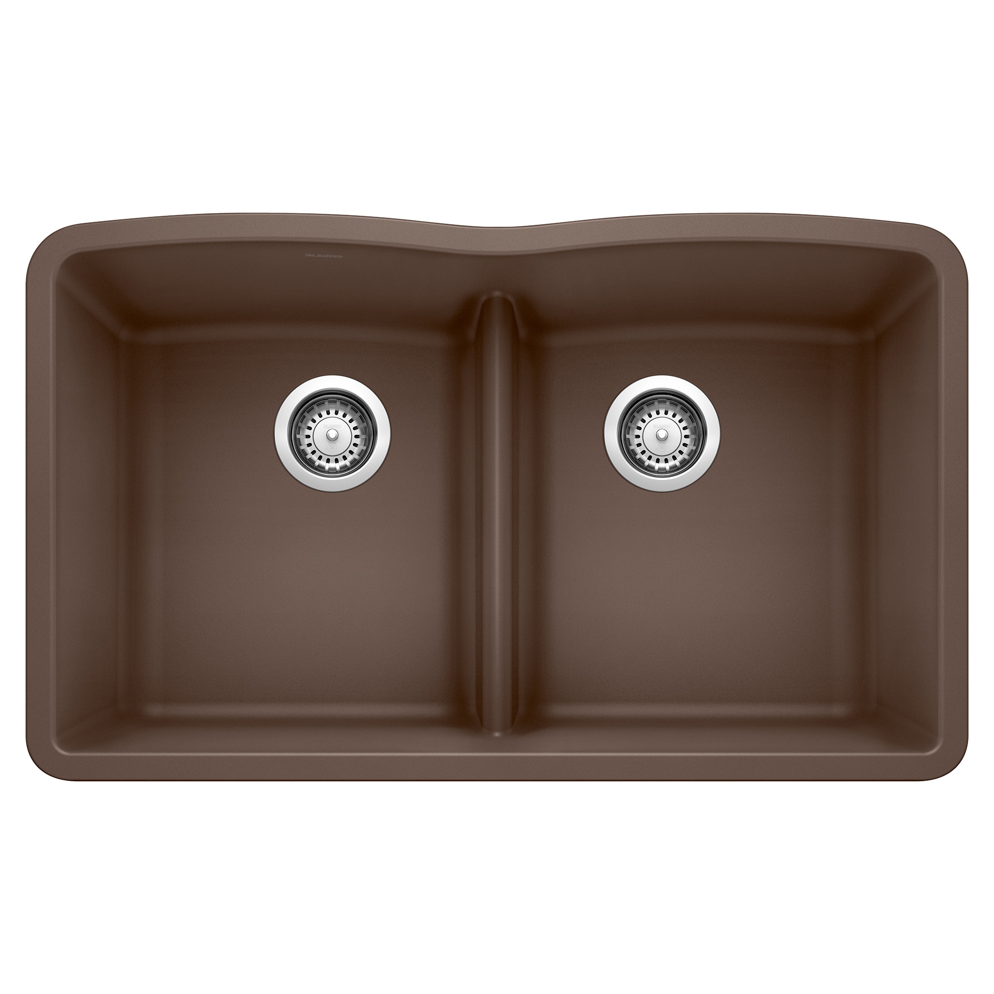 BLANCO 442078 Diamond Silgranit Undermount 32-in x 19.36-in Granite Double equal bowl Kitchen Sink