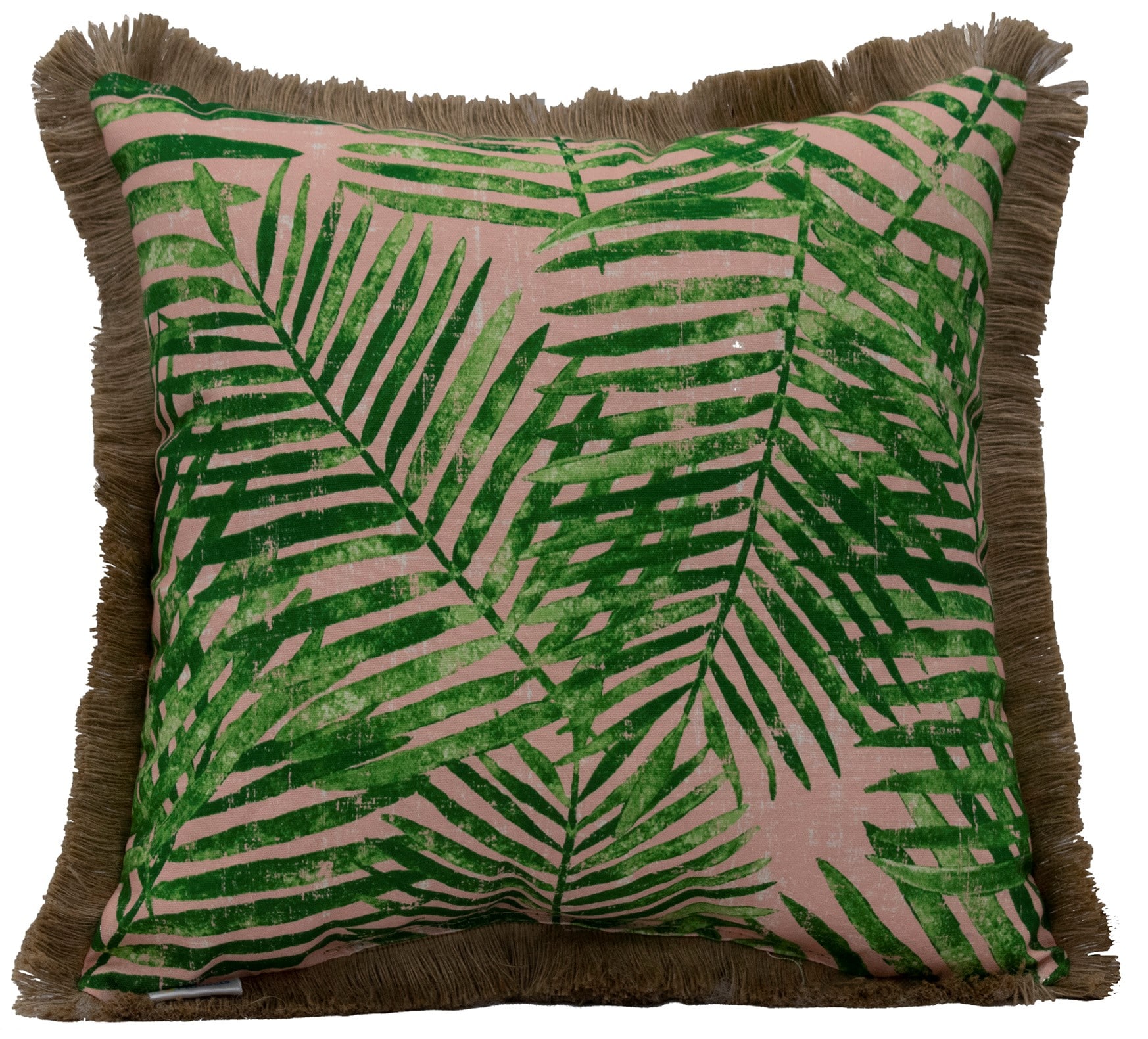 Palm leaf throw outlet pillow