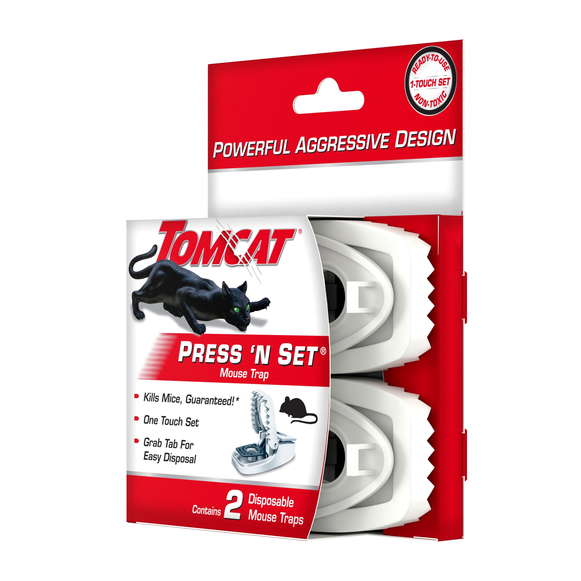 6PACK* Tomcat Press 'N Set Mouse Traps