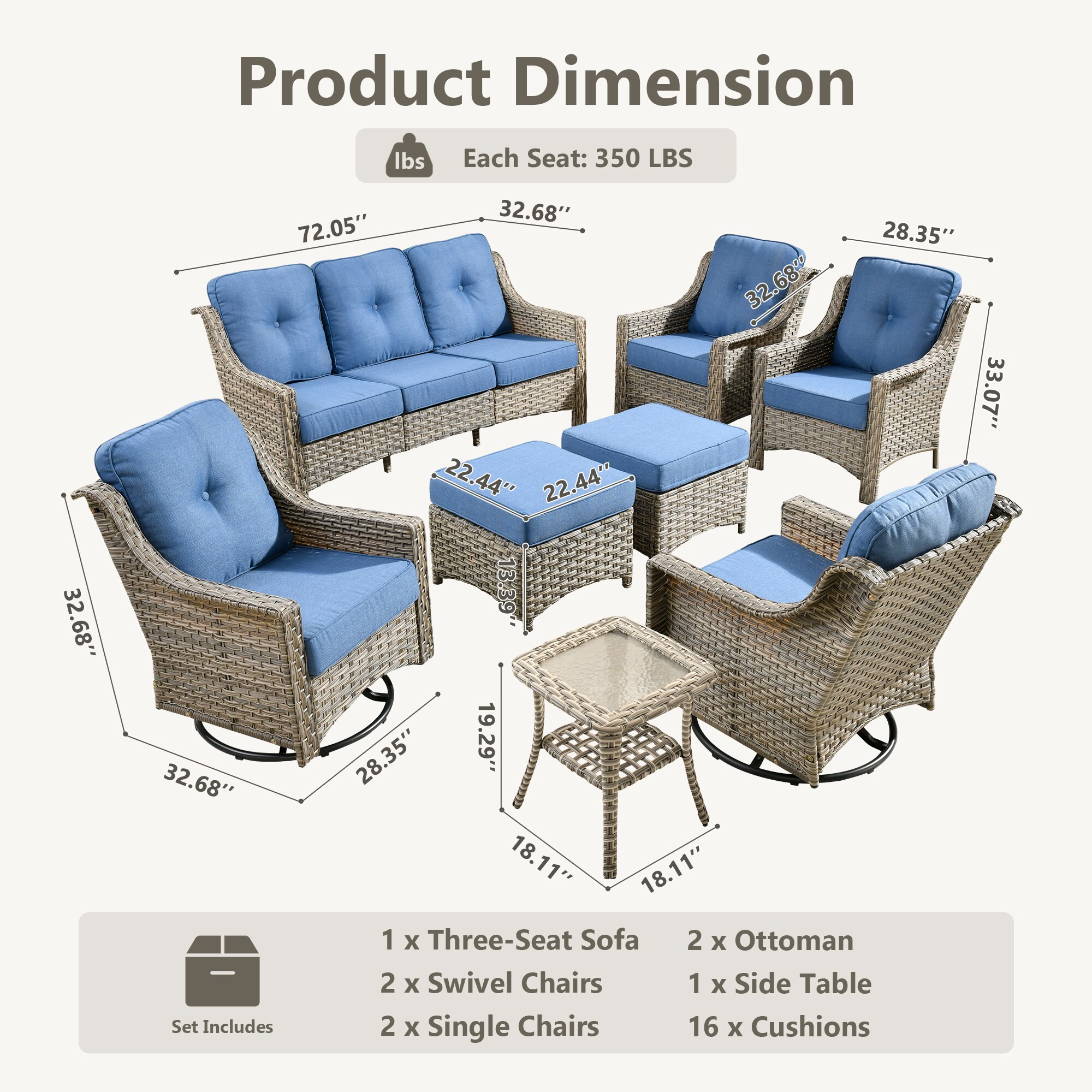 ALTRIGUS 6L-YZPAD508-AL Patio-Conversation-Sets - View #3