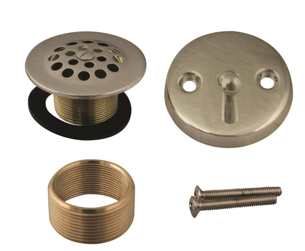 WESTBRASS D92K-06 Beehive Grid Universal Tub Trim with Trip Lever Faceplate In Antique Brass