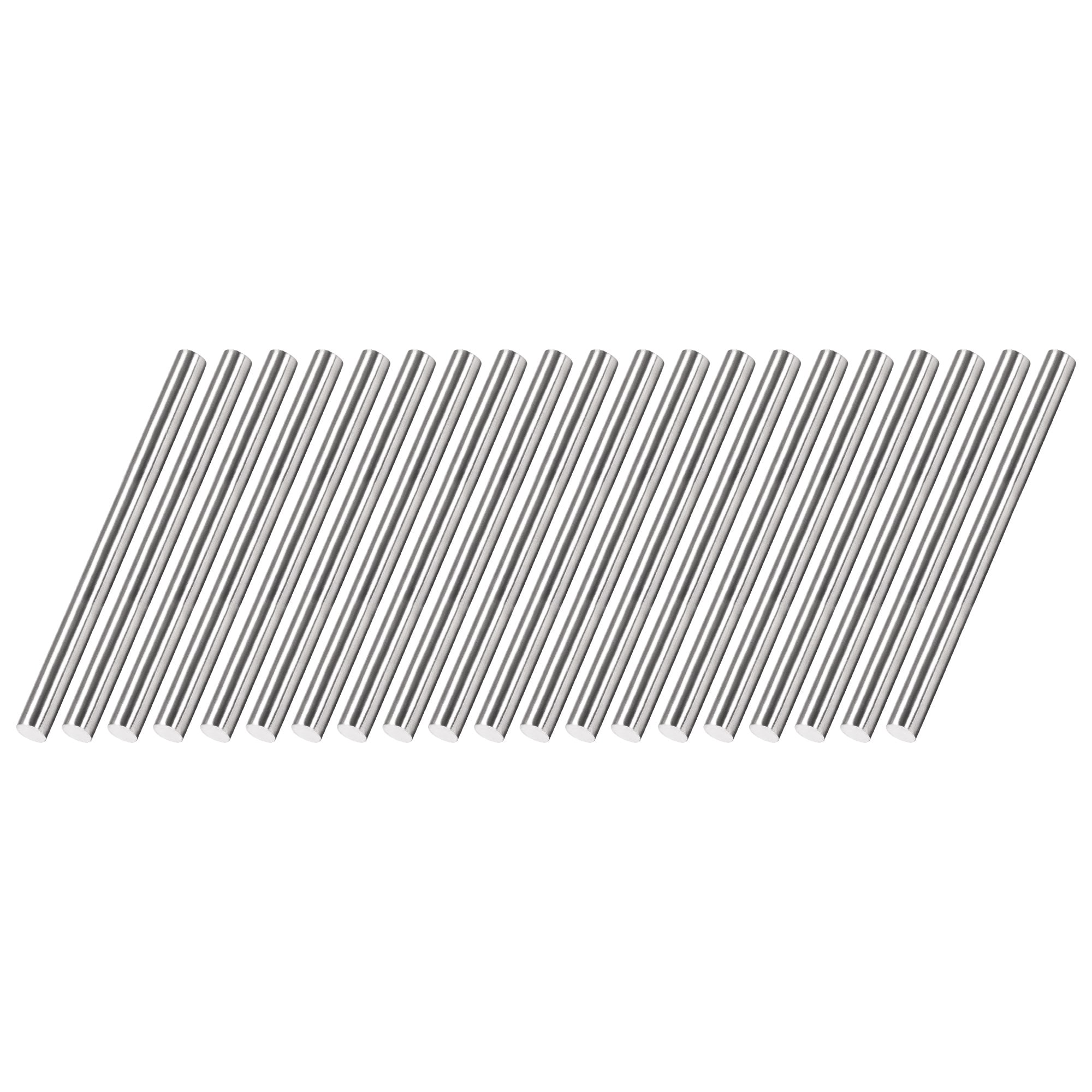 Unique Bargains 20pcs 5mm x 75mm 304 Stainless Steel Solid Round Rod for Drift Punches DIY Craft Model Plane Model Ship Model Cars #S26051800UX6239