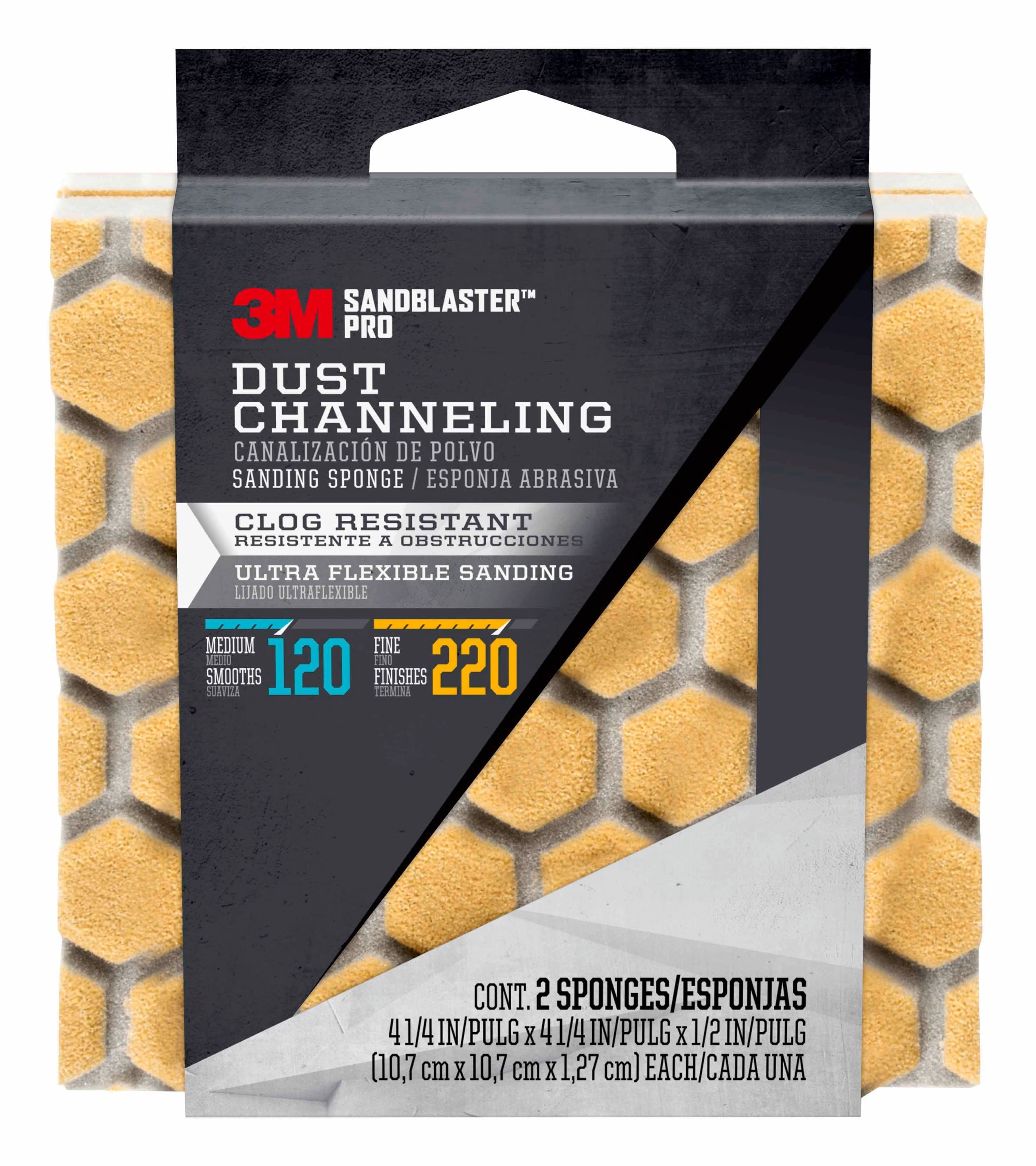 3M Pro Grade Precision Drywall Dust Channeling Sanding Sponge