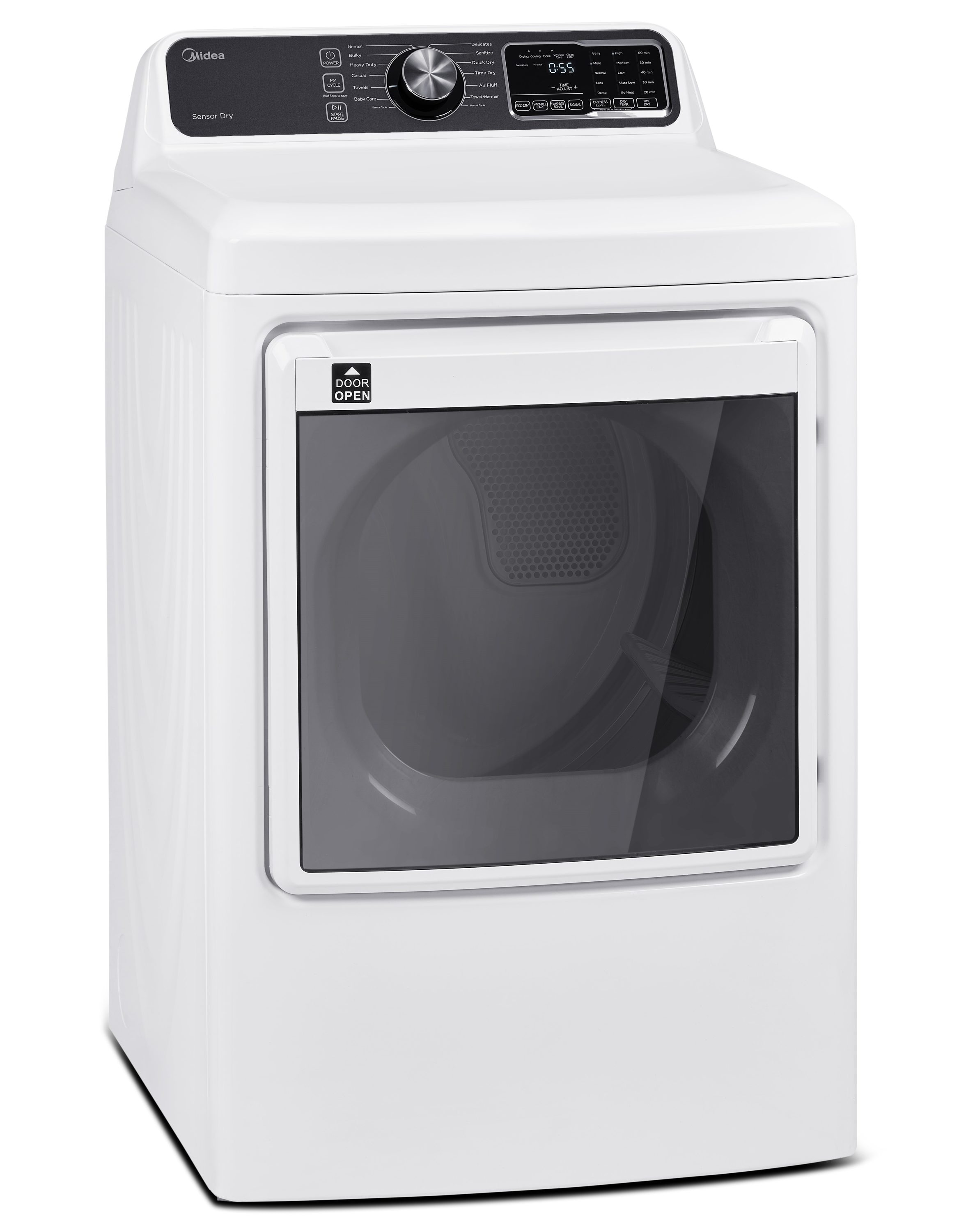 Midea 7.5-cu ft Electric Dryer (White) in the Electric Dryers