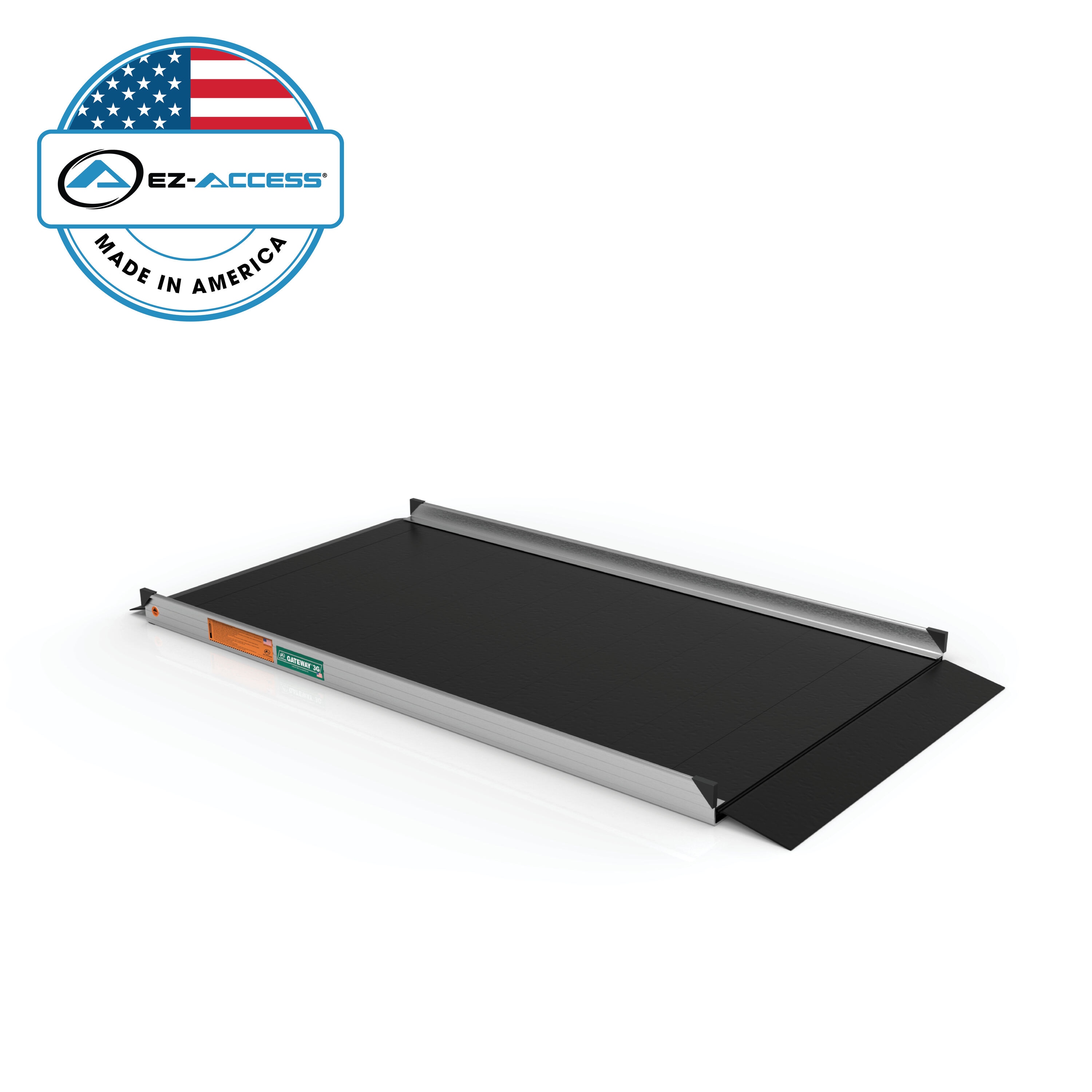 EZ-ACCESS G3G 06BLK 6-Feet x 36-Inches Aluminum Modular Entryway Wheelchair Ramp ADA Compliant