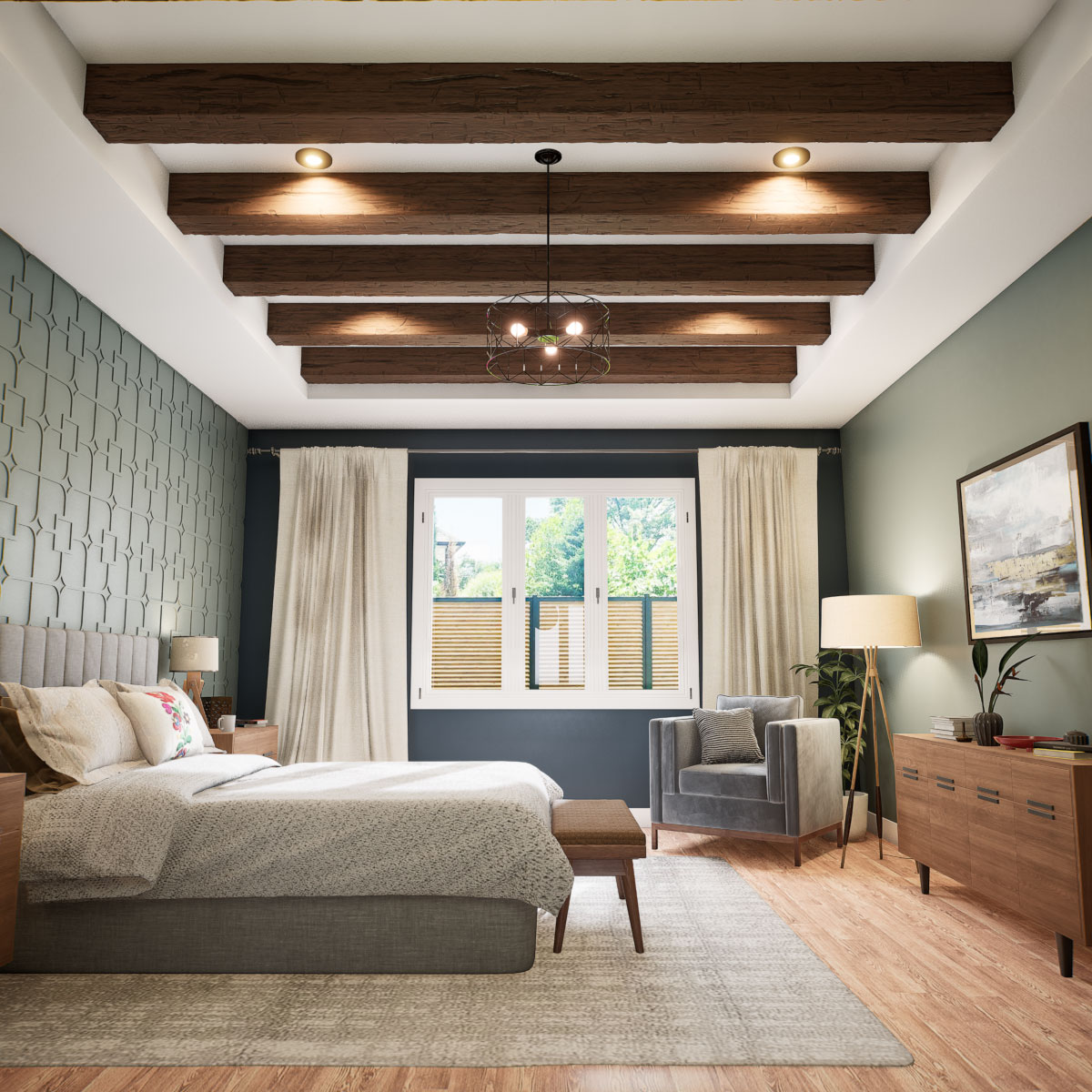 Ekena Millwork BMHH2C0040X120X168ZD Faux-Beams - View #7