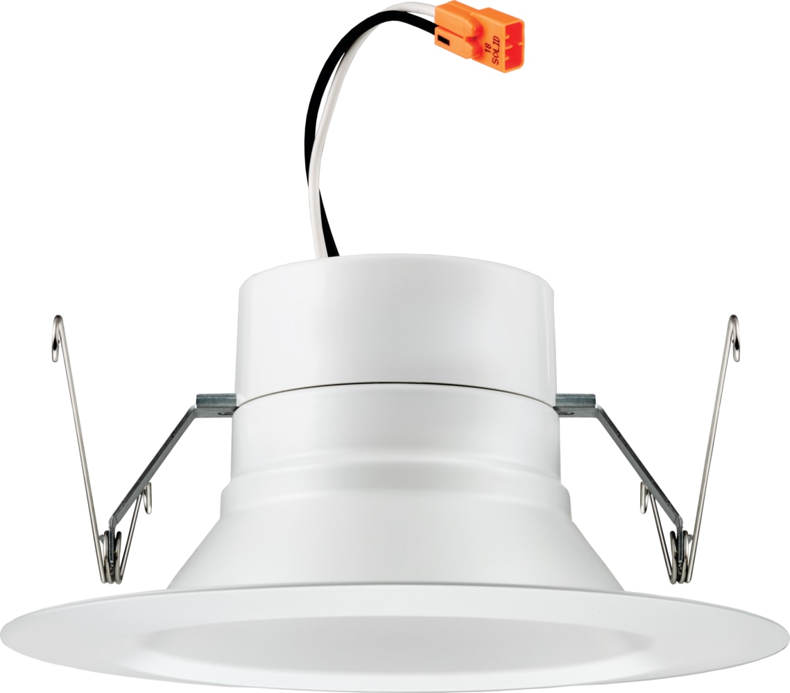 Juno 65SEMW SWW5 90CRI M6 Contractor Select 65SEMW Matte 5-in or 6-in 900 -Lumens Switchable Round Dimmable LED Wet rated Recessed Downlight