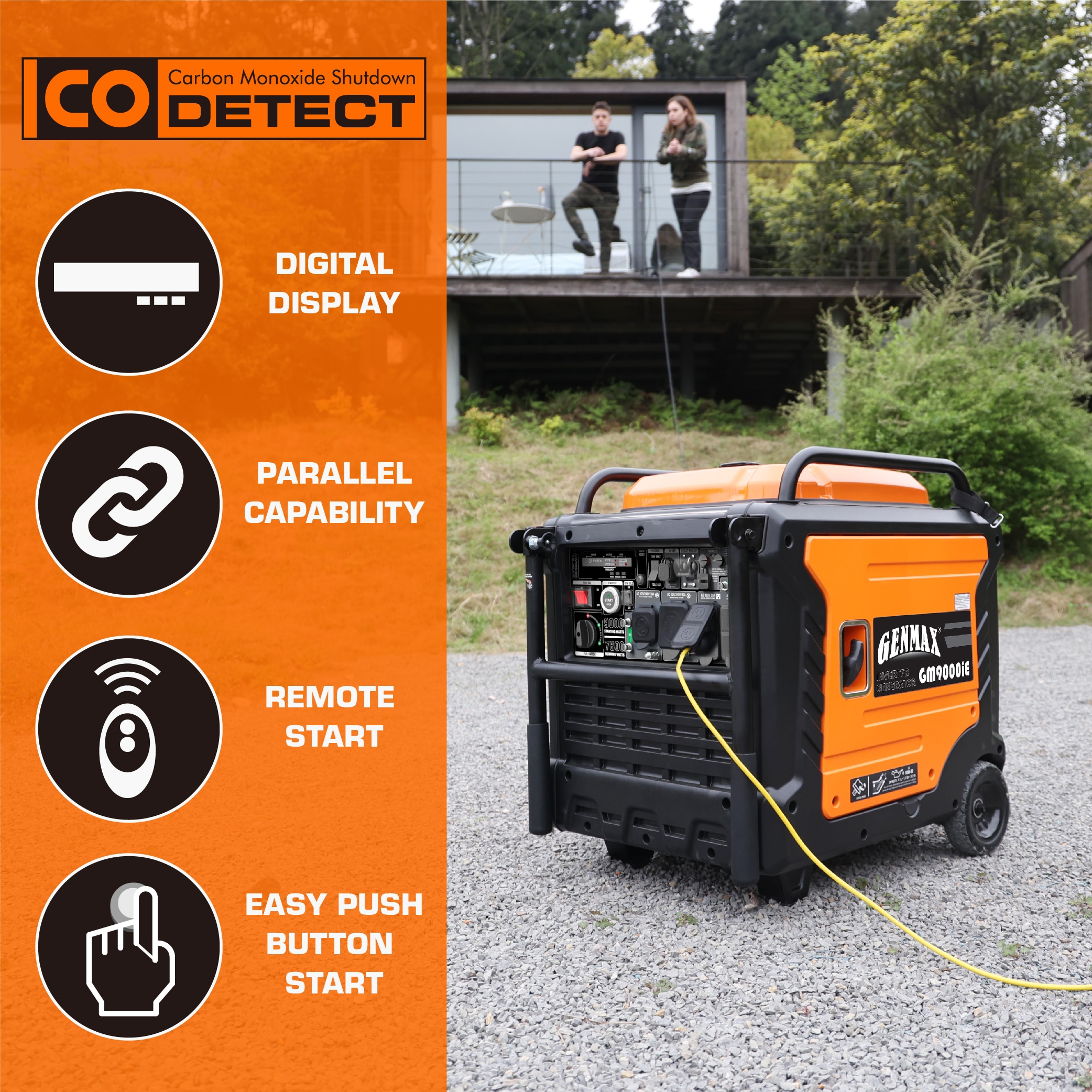 GENMAX GM9000IE Inverter-Generators - View #2