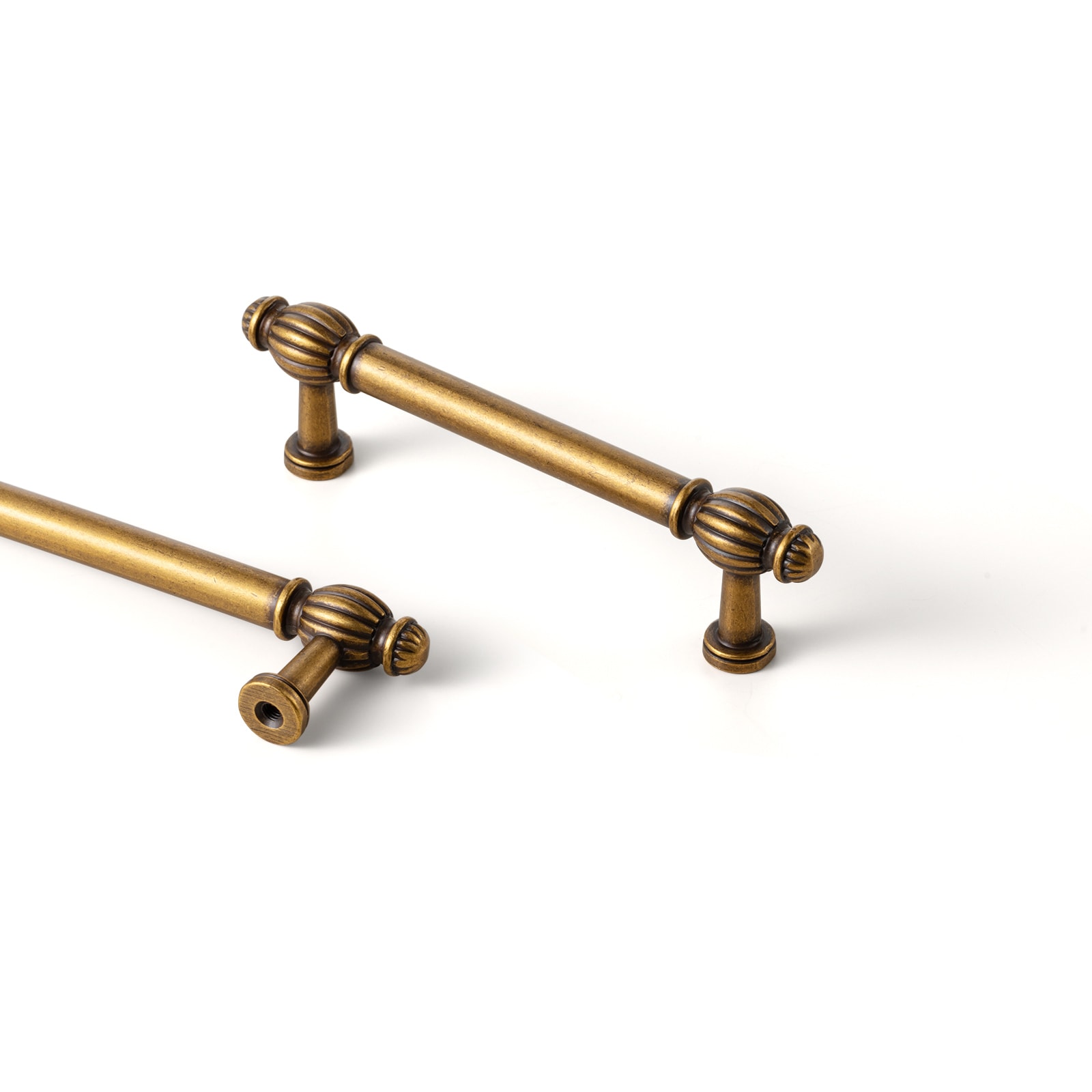 Miaokesen 6803GT-96 3-3/4-in , 96mm Center to Center Antique Brass Novelty Bar 6 -Pack