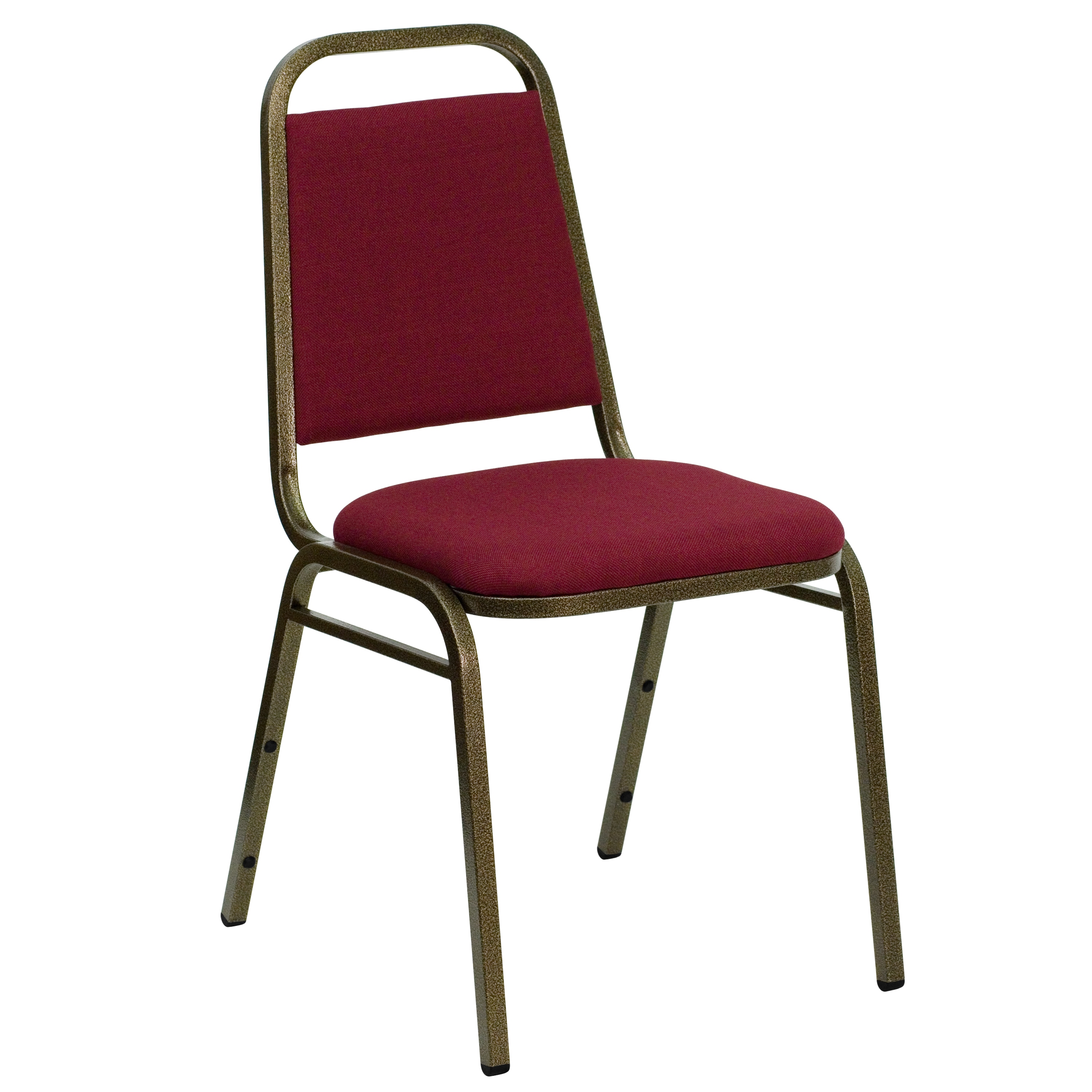 Flash Furniture Modern Burgundy Fabric/Gold Vein Frame Accent Chair #812581019179
