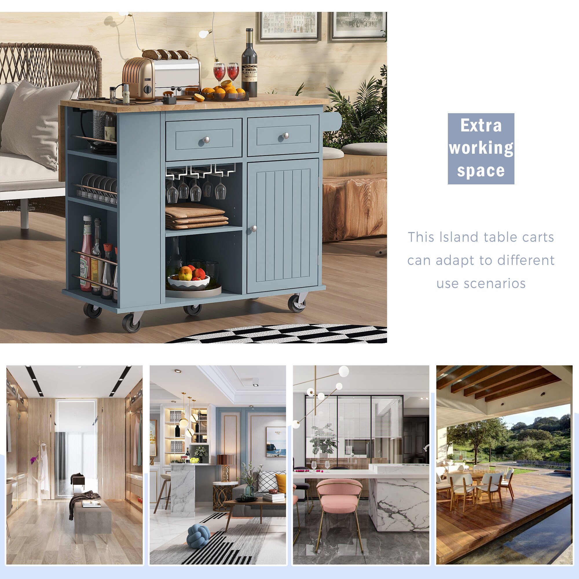 ModernLuxe L-WF305556AAG Kitchen-Furniture - View #6