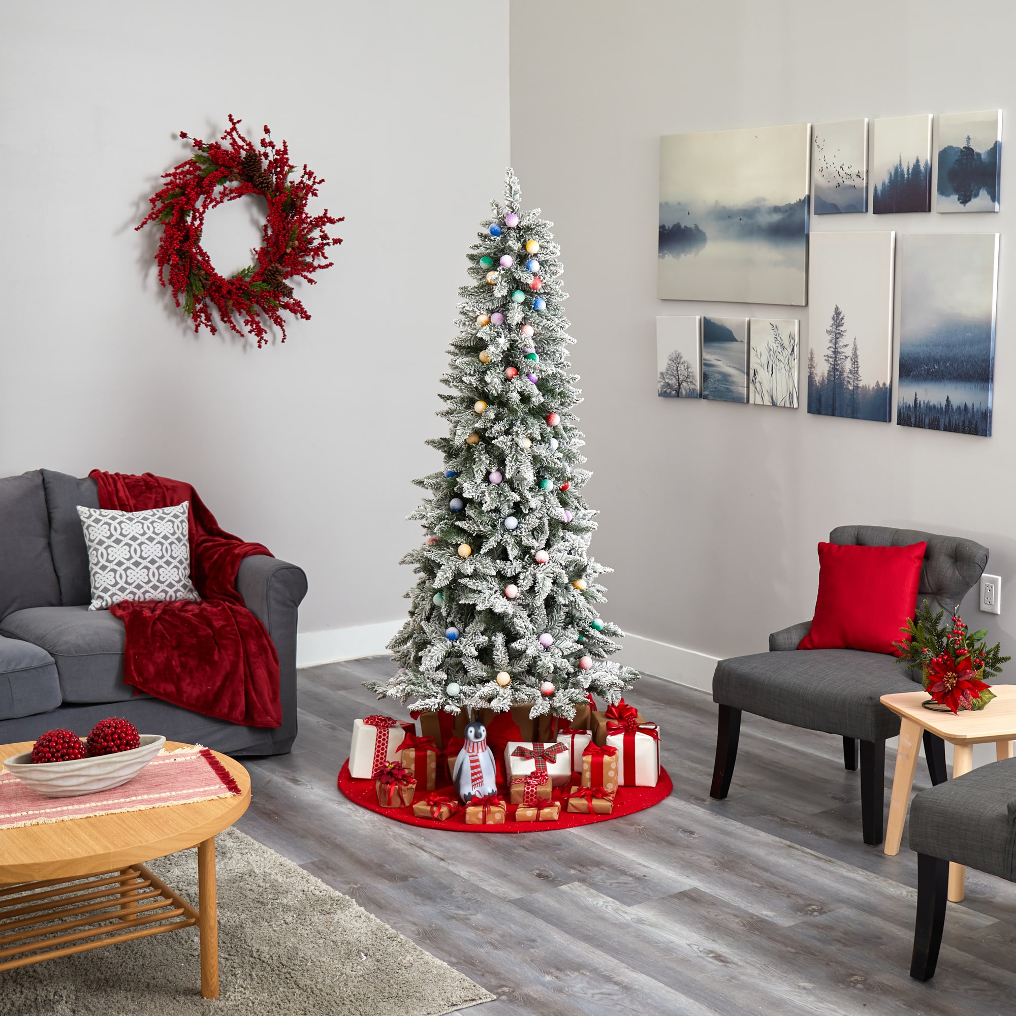 Nearly Natural T1576 Artificial-Christmas-Trees - View #8