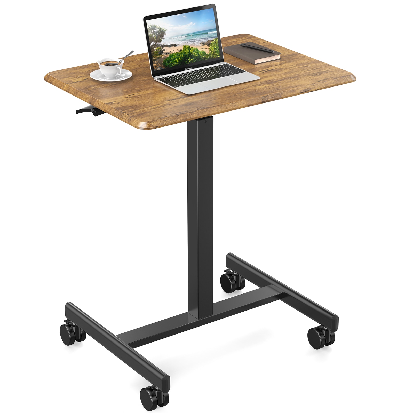 Flynama L-138204 Rustic Brown Laptop cart