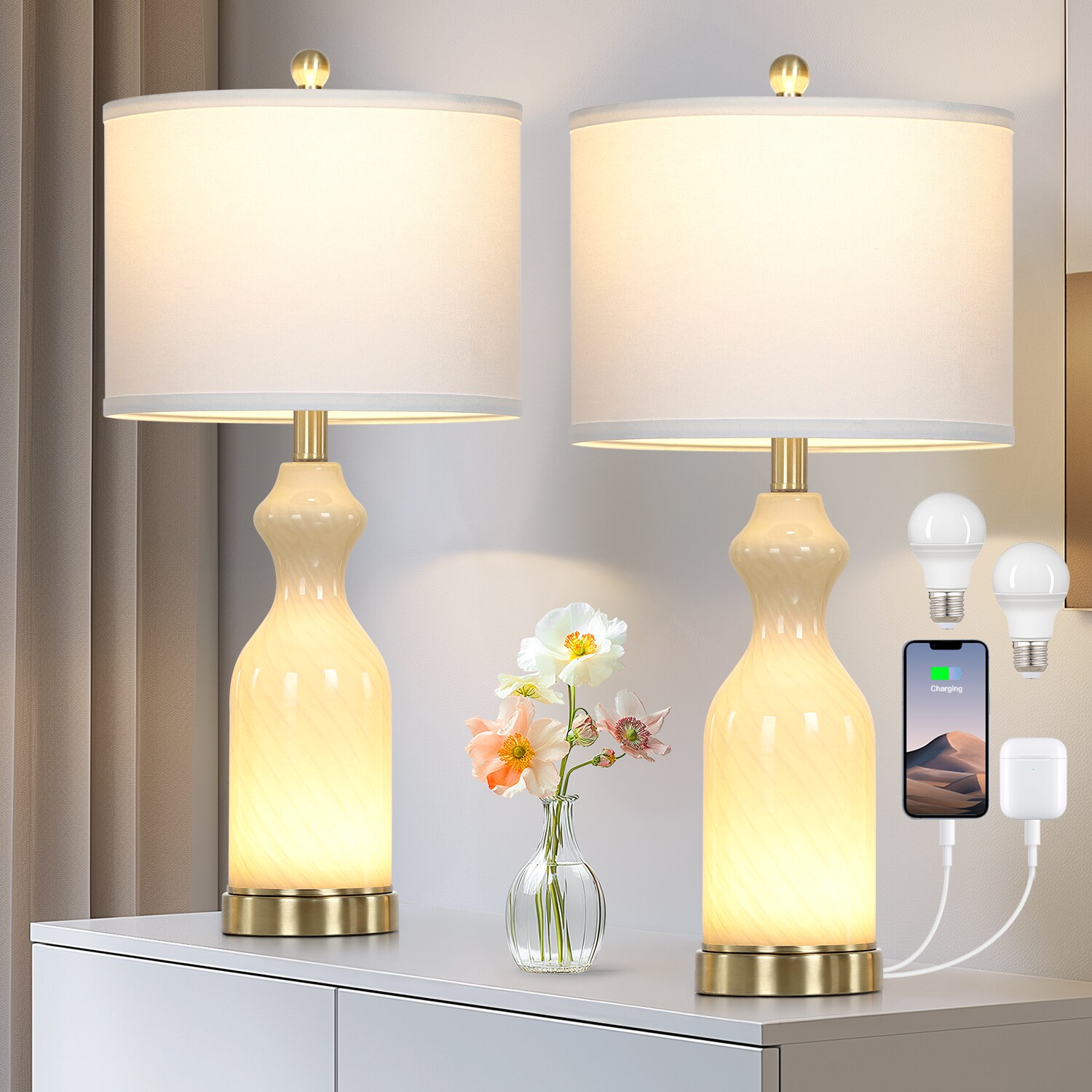 UrFurnishings TD-390 Table-Lamps - View #6