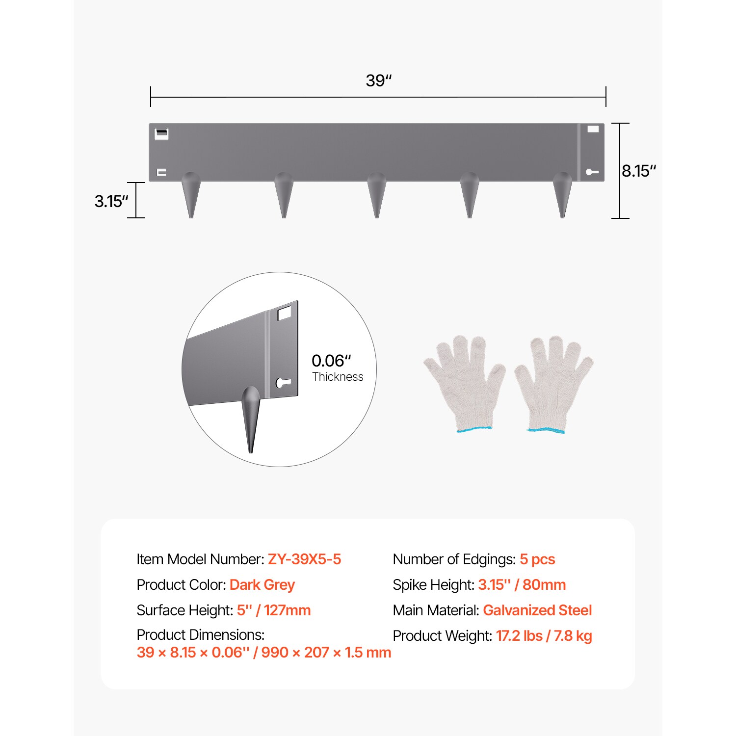 VEVOR SCDXGJSPZ5PC06941V0 edging - View #7