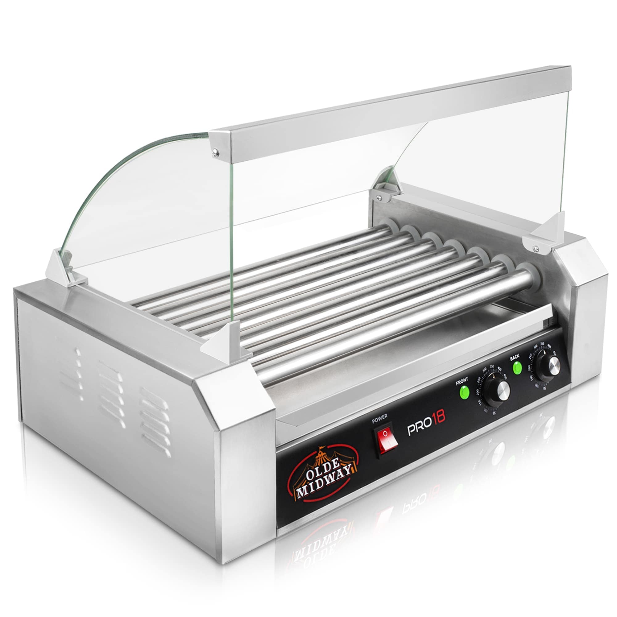 Olde Midway CON-ROLL-PRO18-CVR Hot-Dog-Cookers - View #2