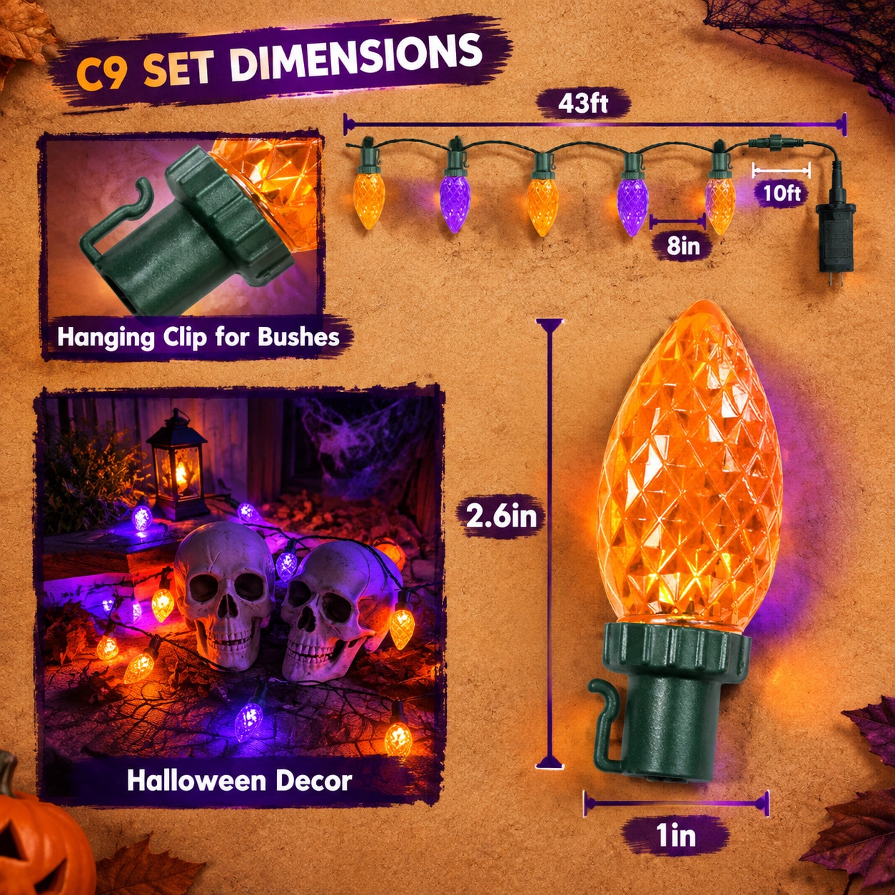 WZK 253111046041 Halloween-String-Lights - View #5