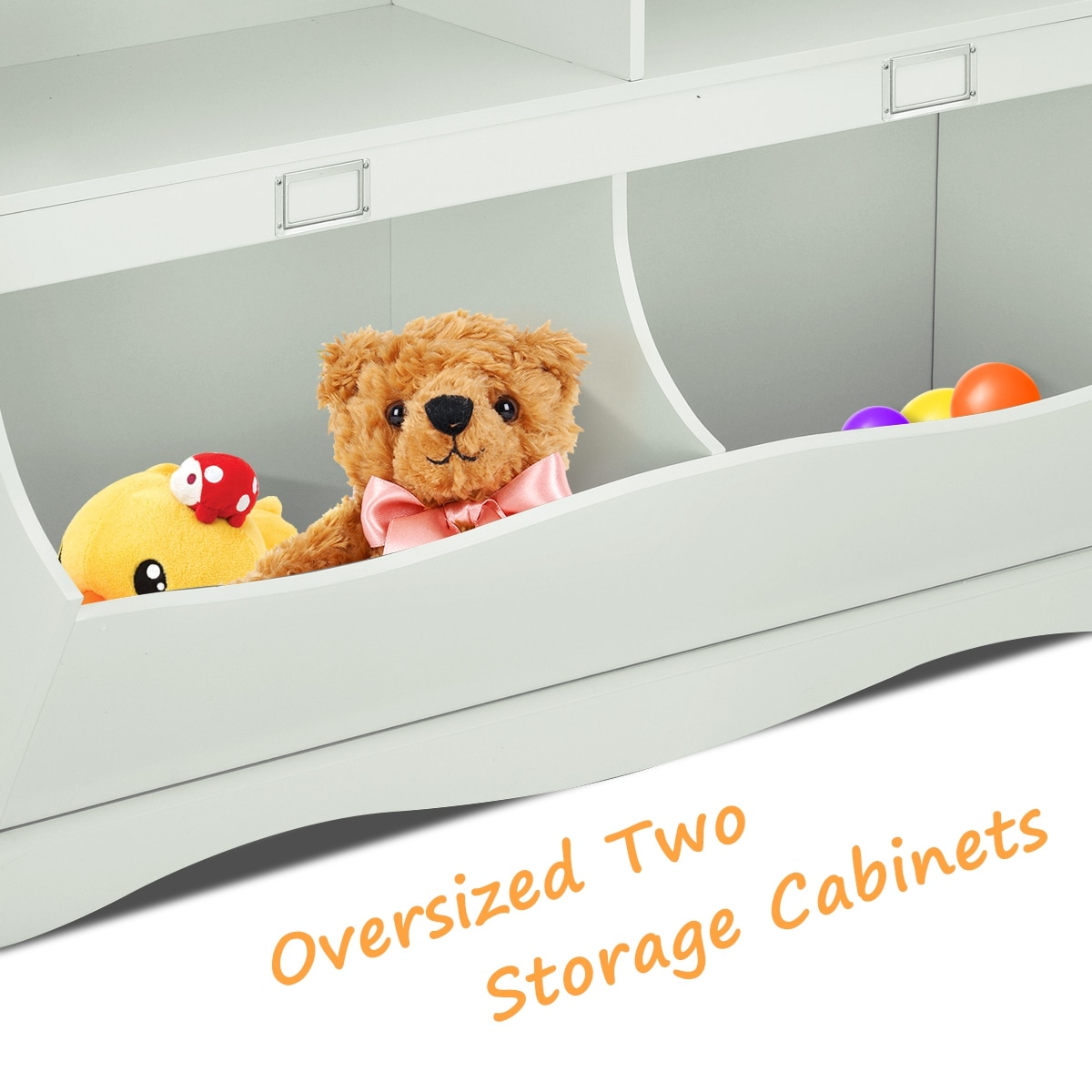 Costway HW57075WH Kids-Bookcases - View #7
