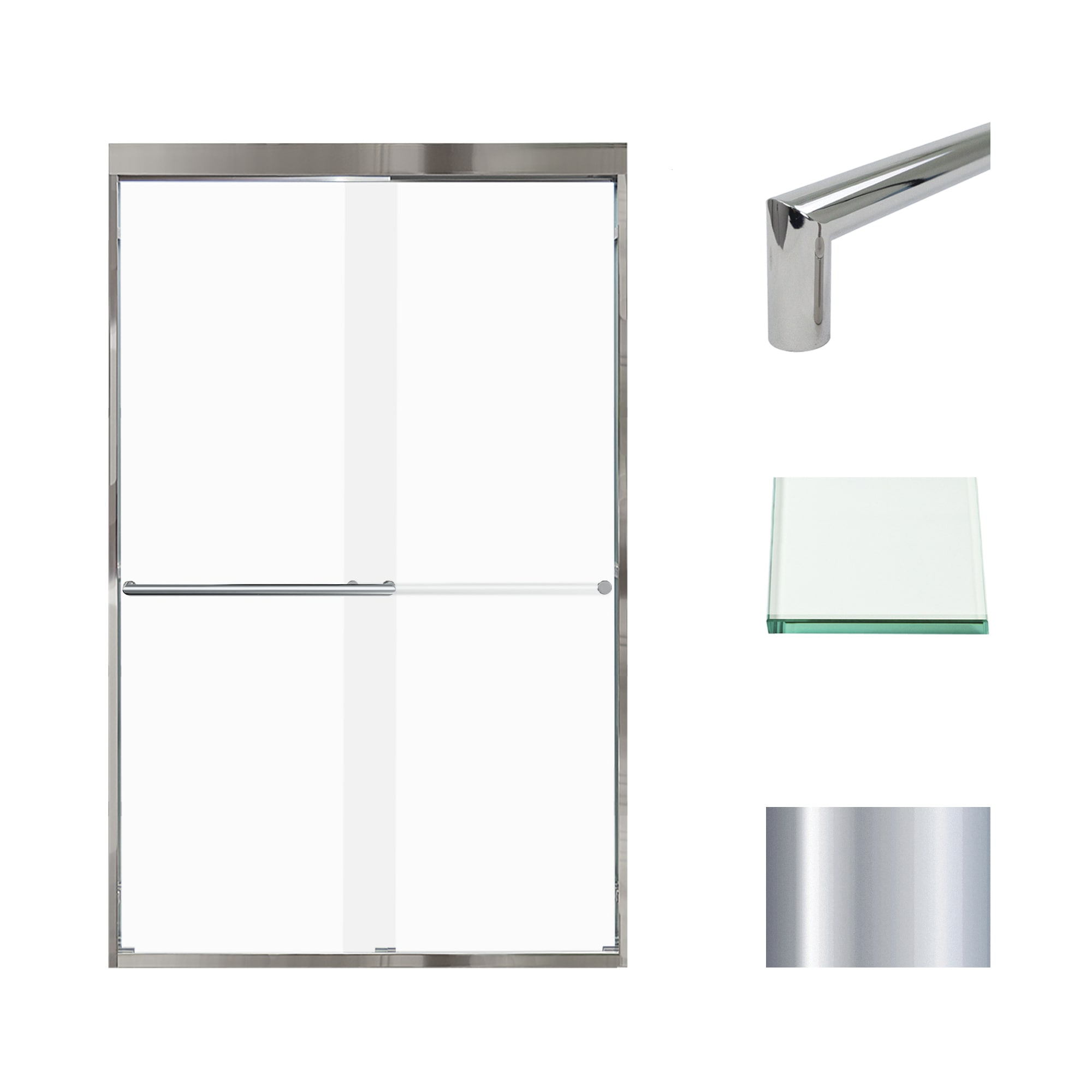 Transolid FBPT487608F-T-PC Shower-Doors - View #2