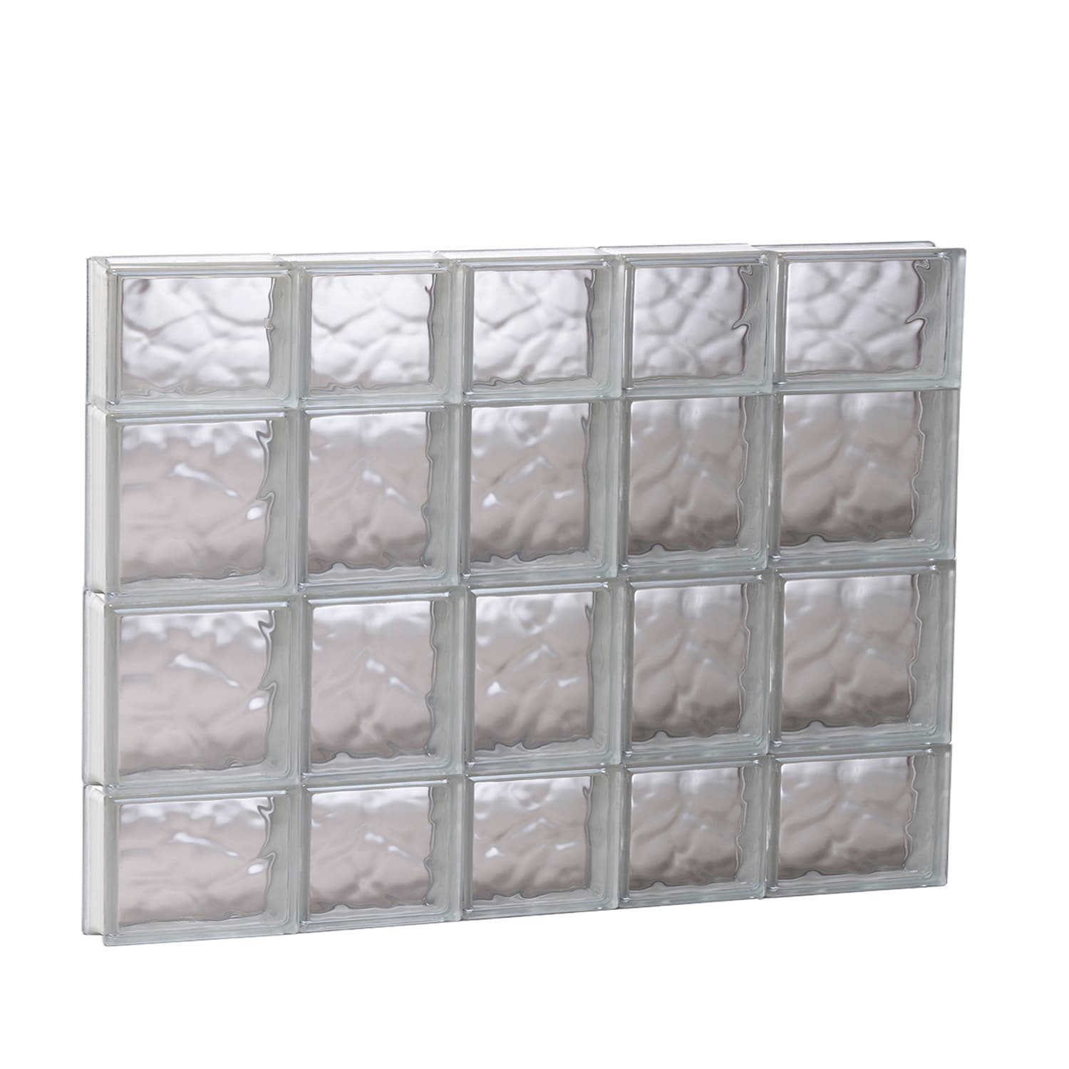 REDI2SET S3428DC Wavy Glass 32-3/4-in x 27-in Frameless Replacement Glass Block Window
