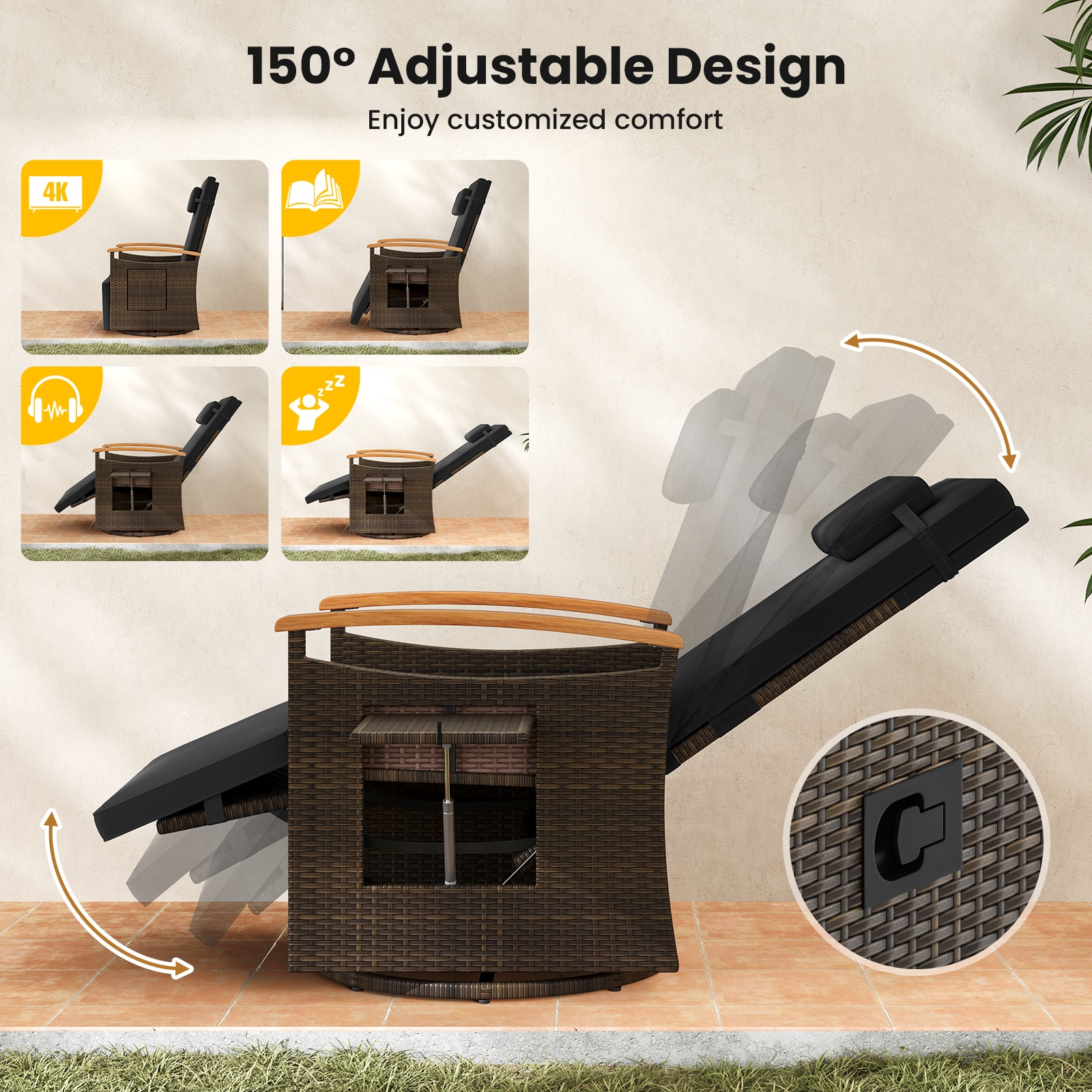Volenca VOL-2B26WD Patio-Chairs - View #5