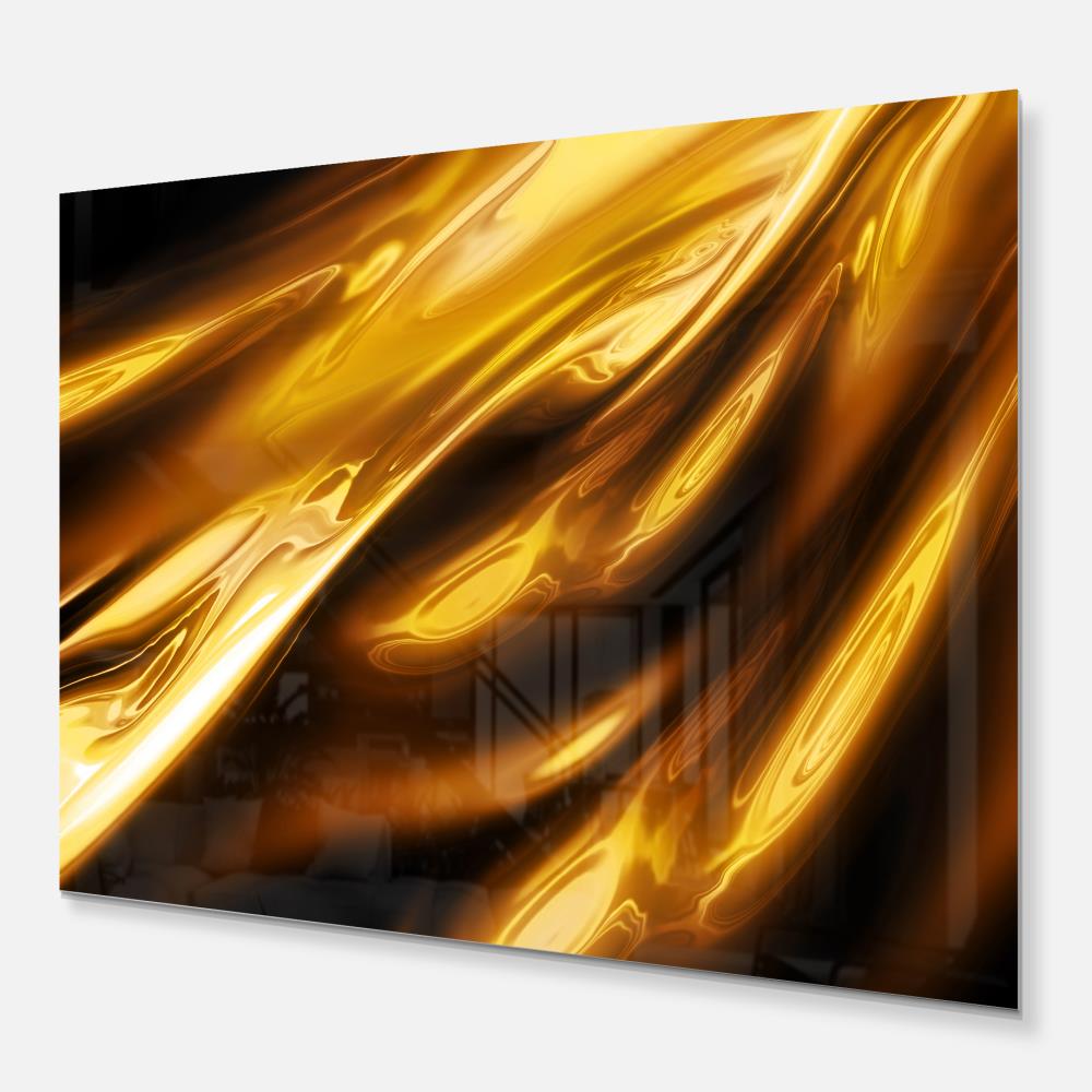 Designart Designart 30-in H x 40-in W Abstract Metal Print in the Wall ...