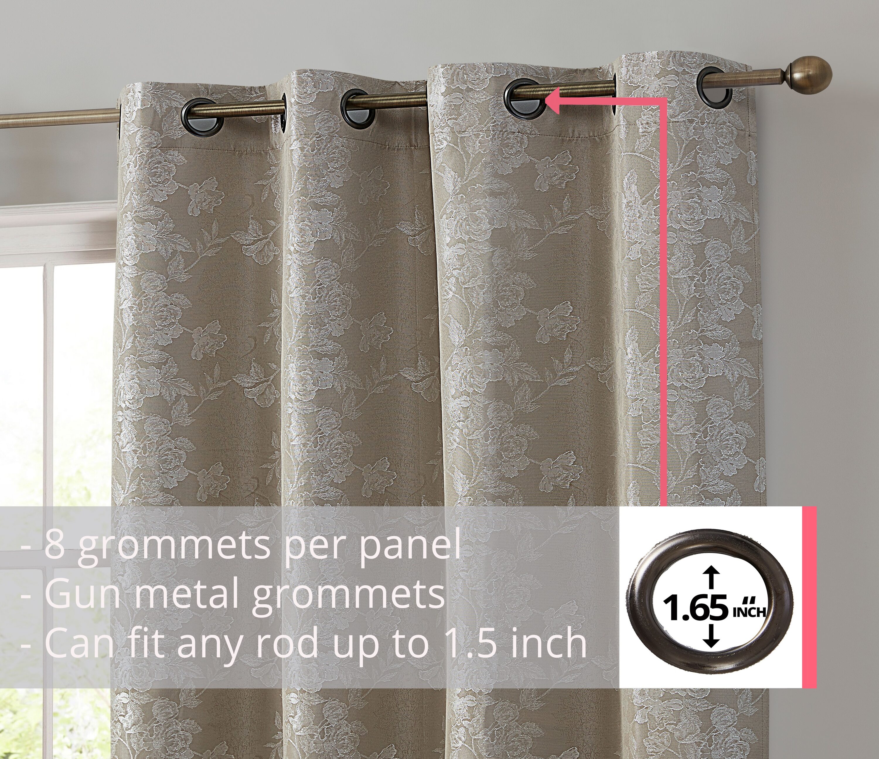 HLC.me SRNTYBLKT-TAUP63 curtains - View #3