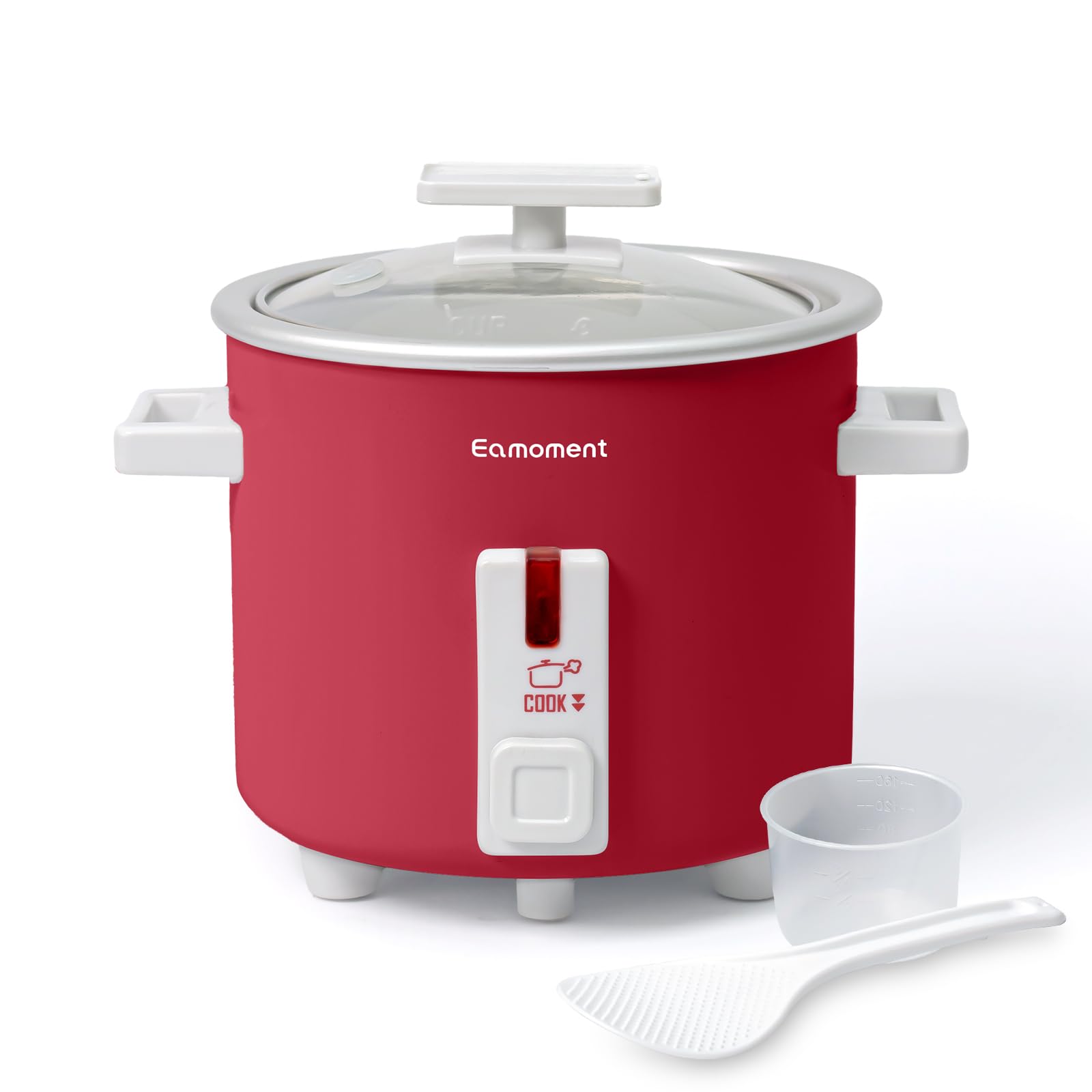 VEELIKE 02000-00275-MC-ZN Mini Rice Cooker with Removable Non-Stick Inner Pot Portable Insulated Rice Cooker Ideal for 1 or 2 People