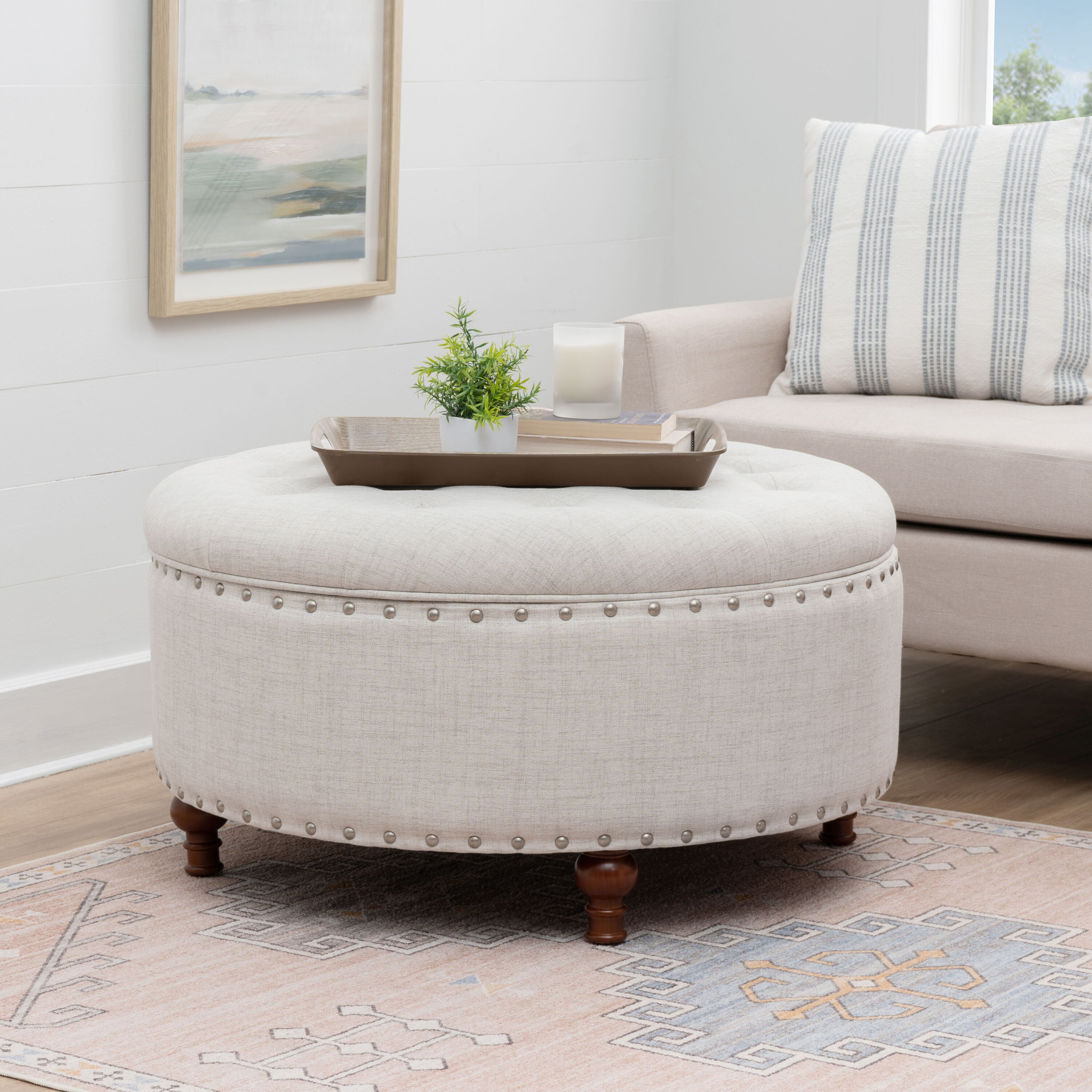 Linon BH208NAT01U Indoor-Ottomans - View #6