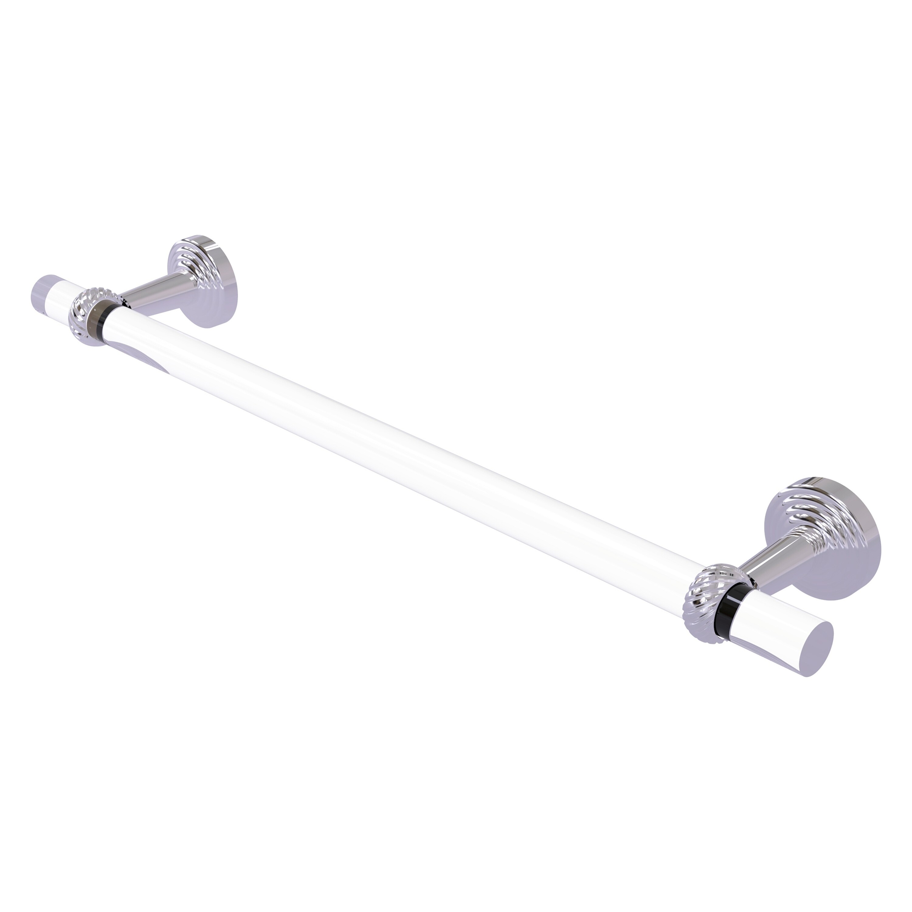 Allied Brass PB-41T-36-PC Pacific Beach 36-in Polished Chrome Wall mount Single Towel Bar