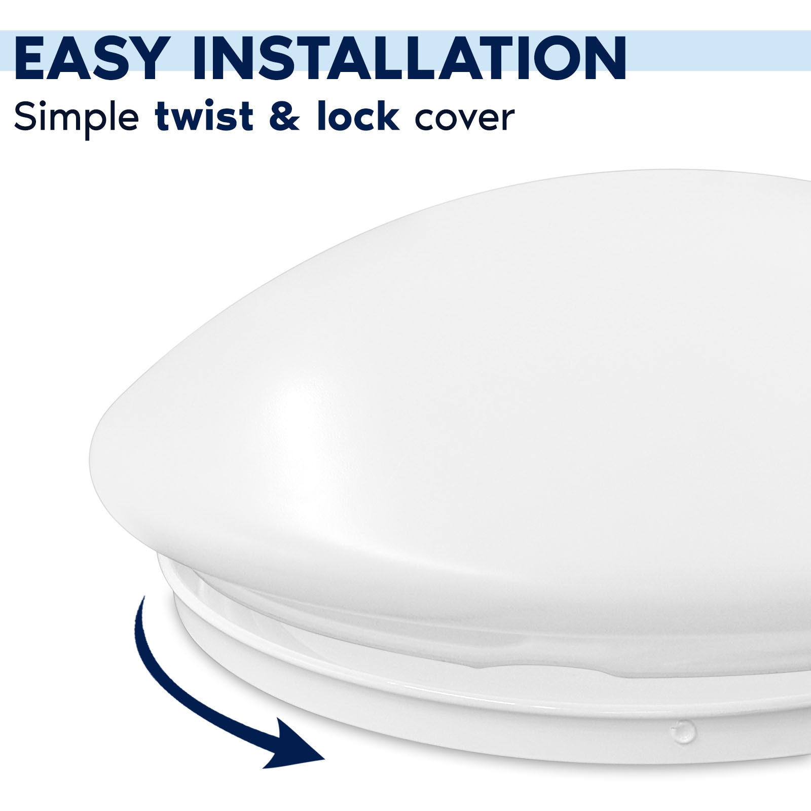 White 11-Inch Round LED Flush Mount Ceiling Light
