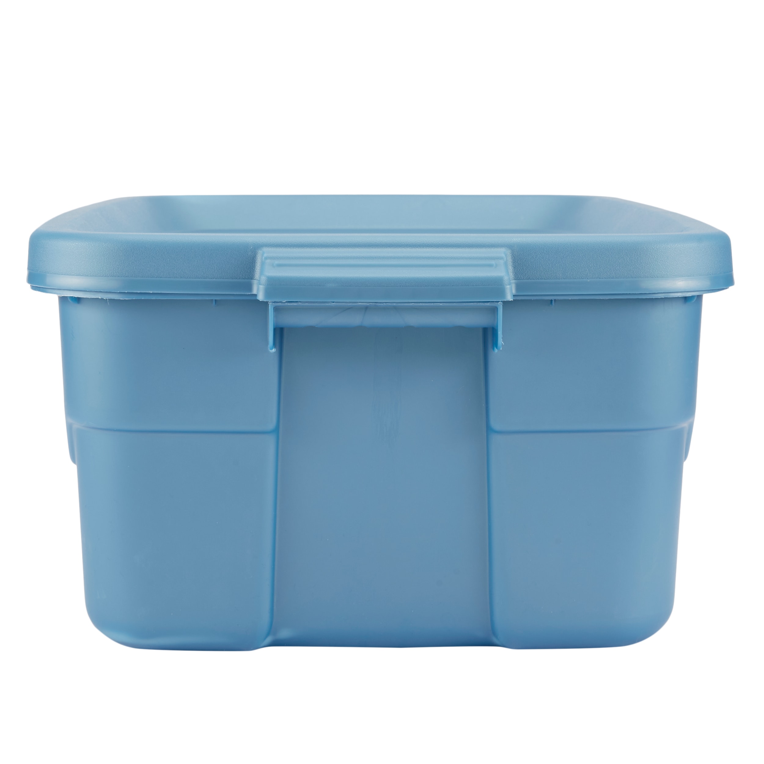 School Smart Large Storage Tote with Snaptite Lid- Blue