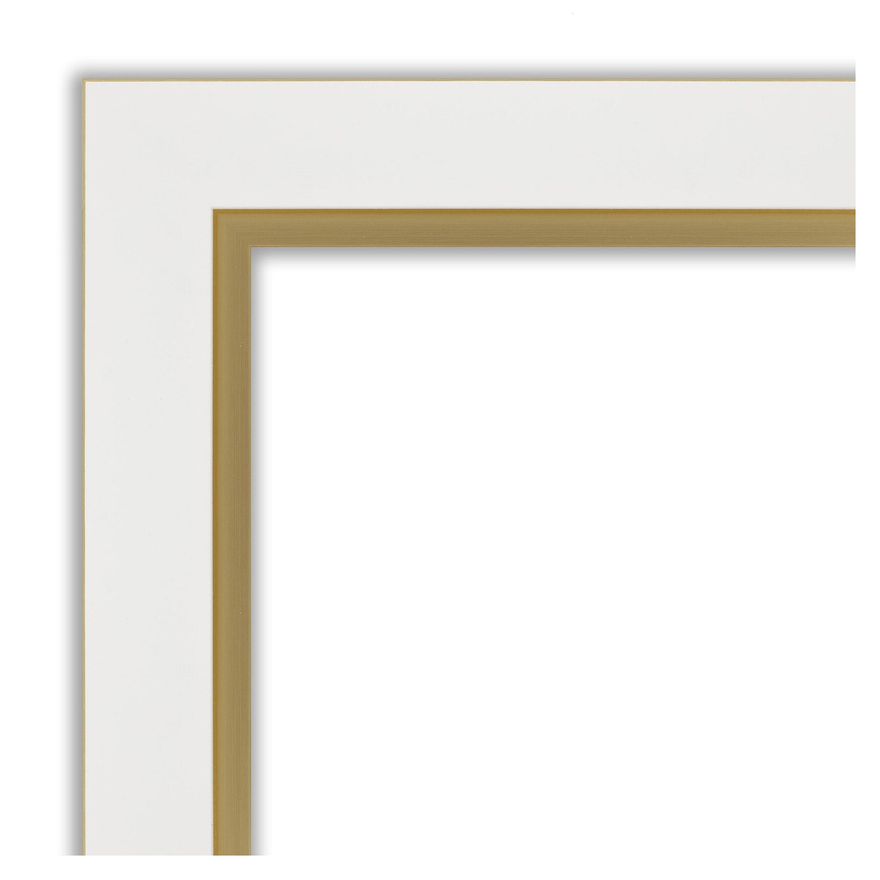 Eva White Gold Polystyrene Wall Picture Frame 11x14