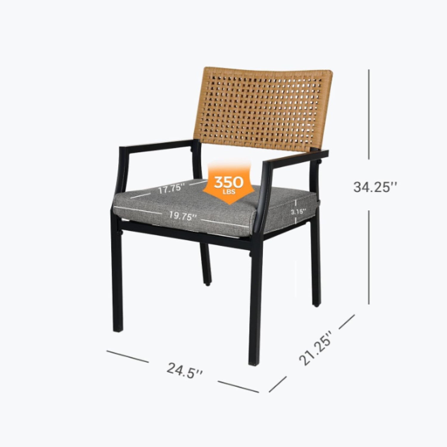 Mondawe MO-16108BR-NY Patio-Chairs - View #7