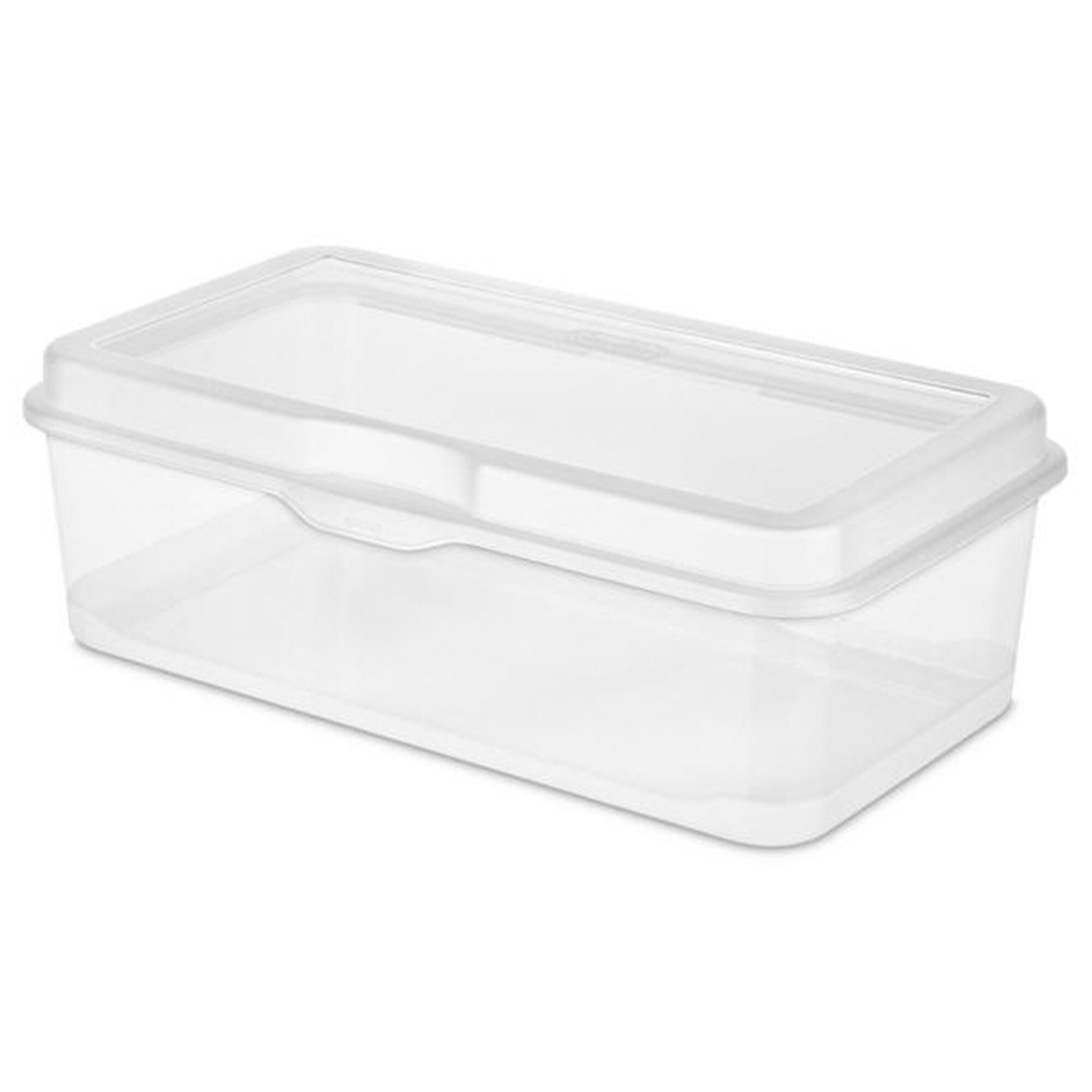 Sterilite Corporation 8-Pack Large 29-Gallons (116-Quart) Clear  Weatherproof Tote with Latching Lid in the Plastic Storage Containers  department at