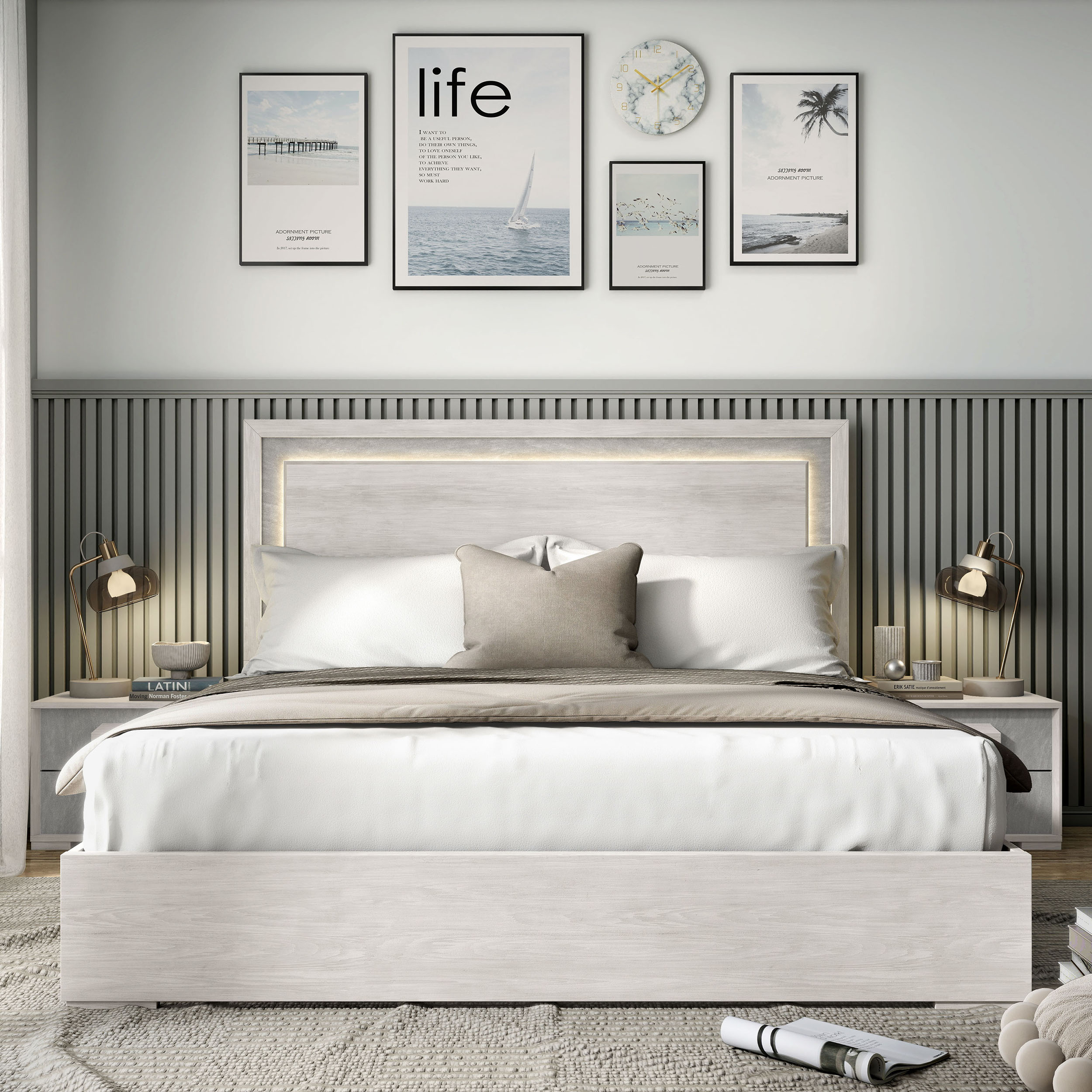 Furniture of America IDF-7201WH-Q beds - View #4