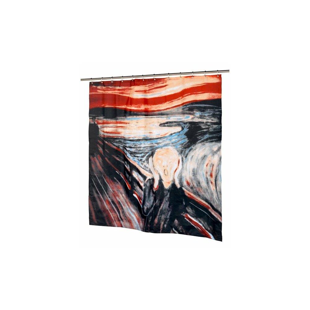  ZX9CRNT298 72 x 72 in. The Scream Fabric Shower Curtain Multi Color