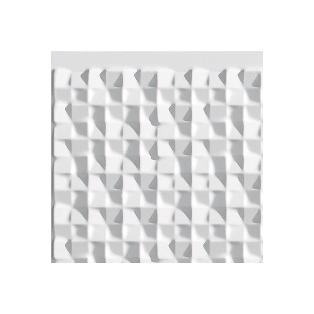 Fasade X3101 6-in x 6-in Matte White Backsplash Panels